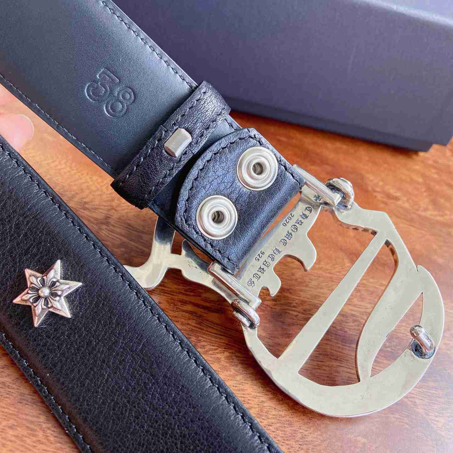 Chrome Hearts Leather Belt   - DesignerGu