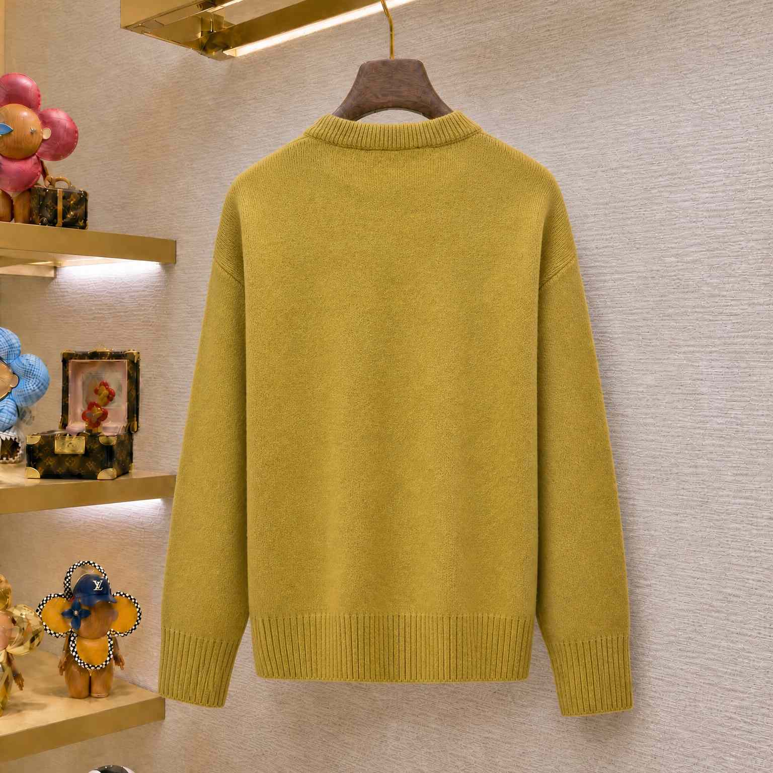AMI Paris Wool Ami De Coeur Sweater - DesignerGu
