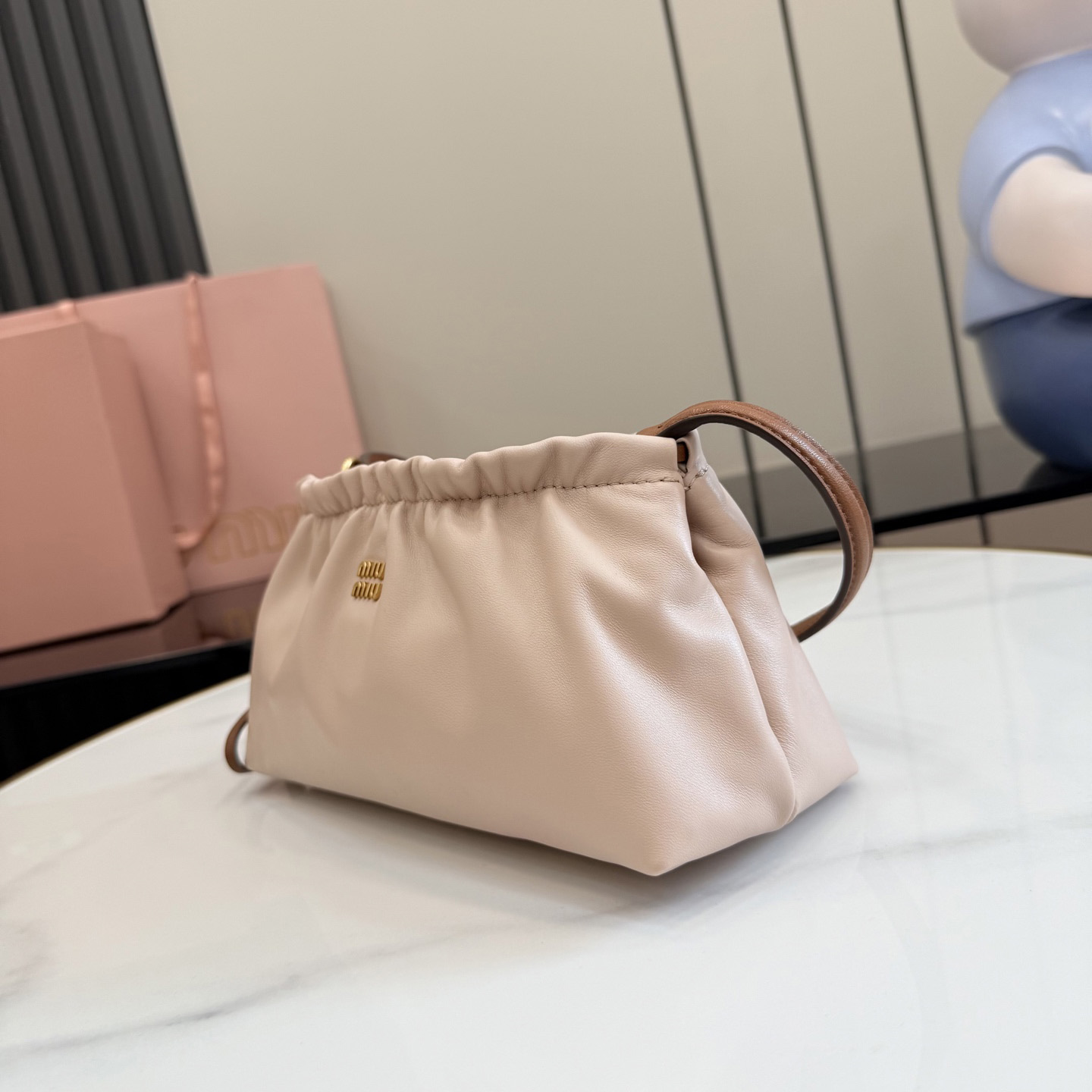 Miu Miu Nappa Leather Pouch 5NE030 - DesignerGu