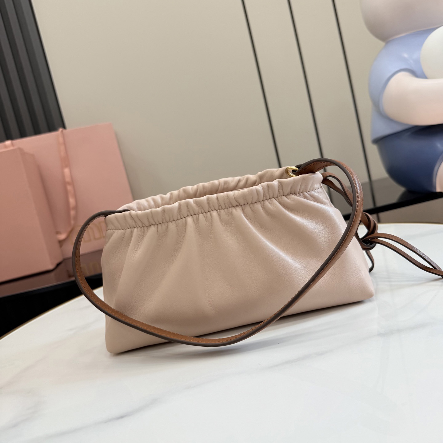 Miu Miu Nappa Leather Pouch 5NE030 - DesignerGu