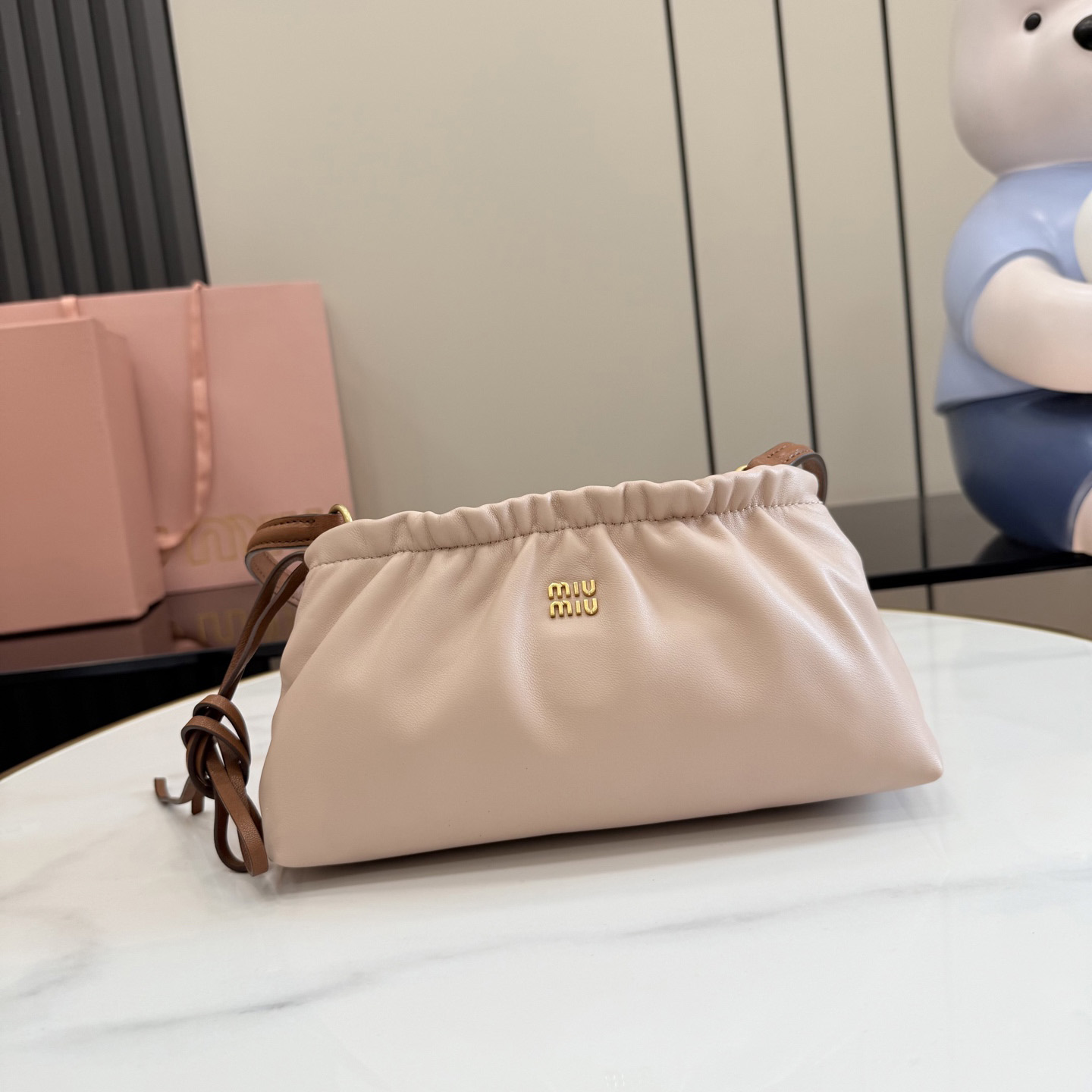 Miu Miu Nappa Leather Pouch 5NE030 - DesignerGu