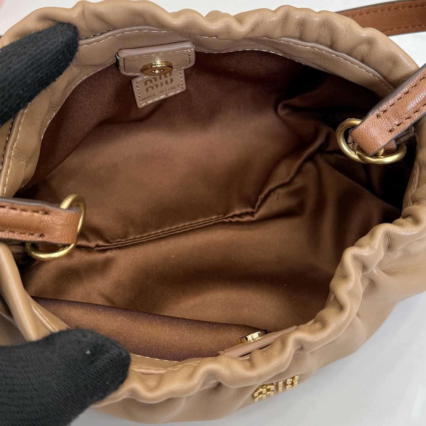 Miu Miu Nappa Leather Pouch 5NE030 - DesignerGu