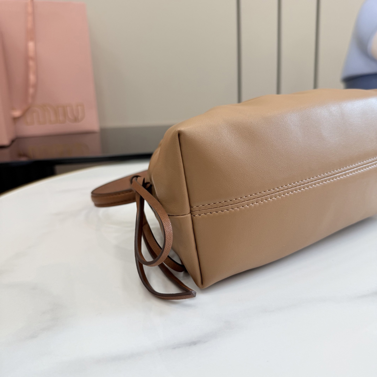 Miu Miu Nappa Leather Pouch 5NE030 - DesignerGu