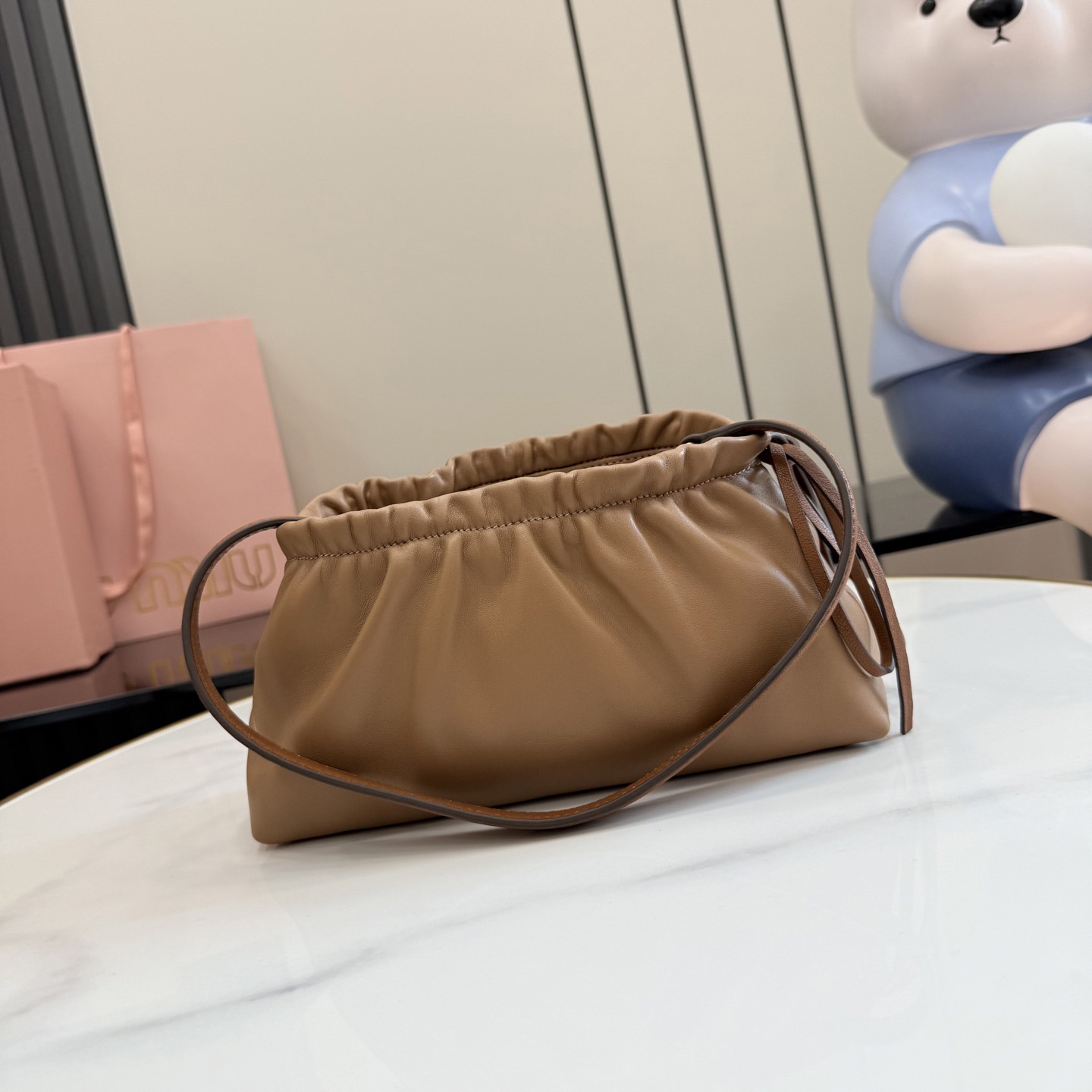 Miu Miu Nappa Leather Pouch 5NE030 - DesignerGu