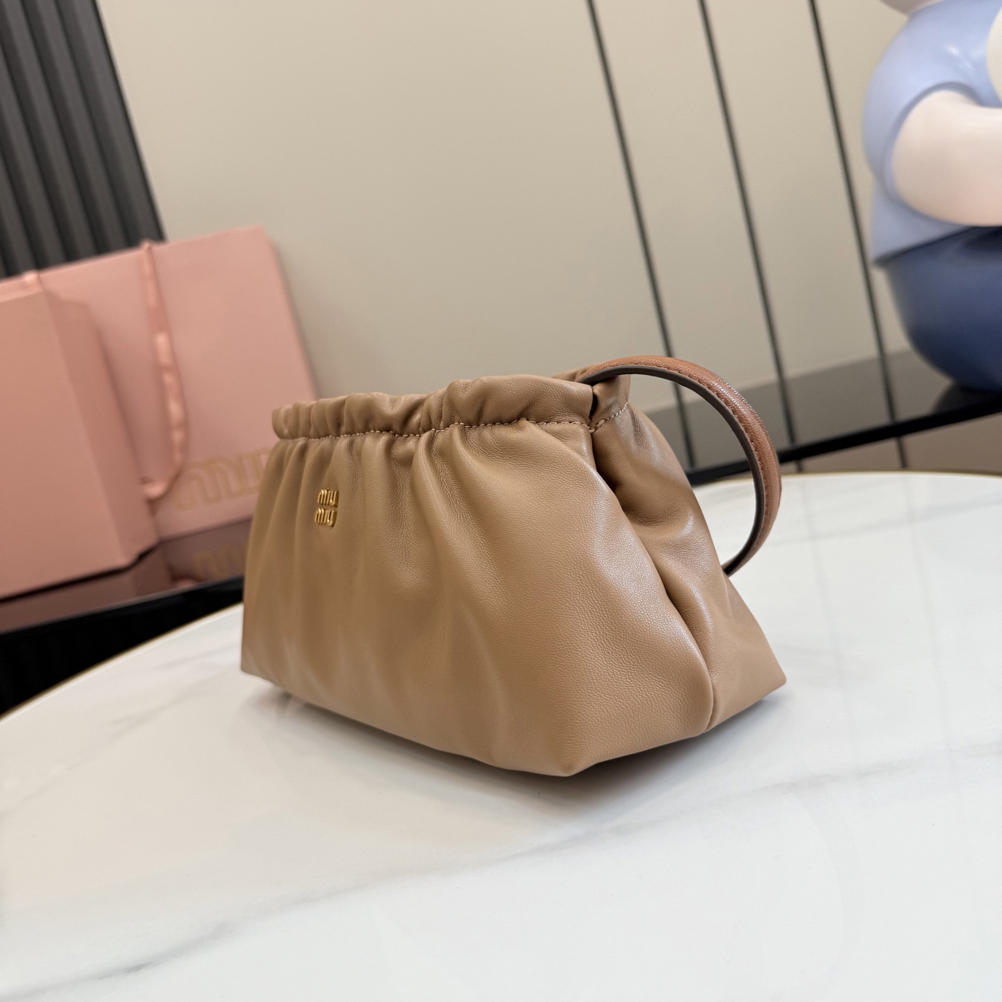 Miu Miu Nappa Leather Pouch 5NE030 - DesignerGu