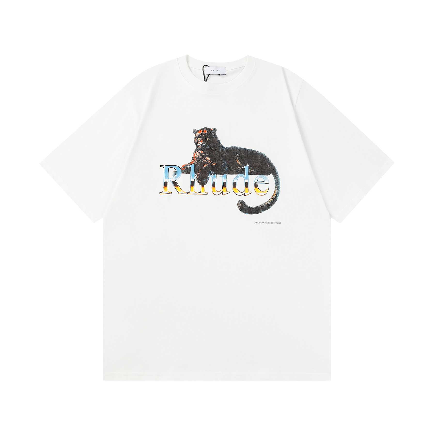 Rhude Printed Cotton Jersey T-Shirt - DesignerGu