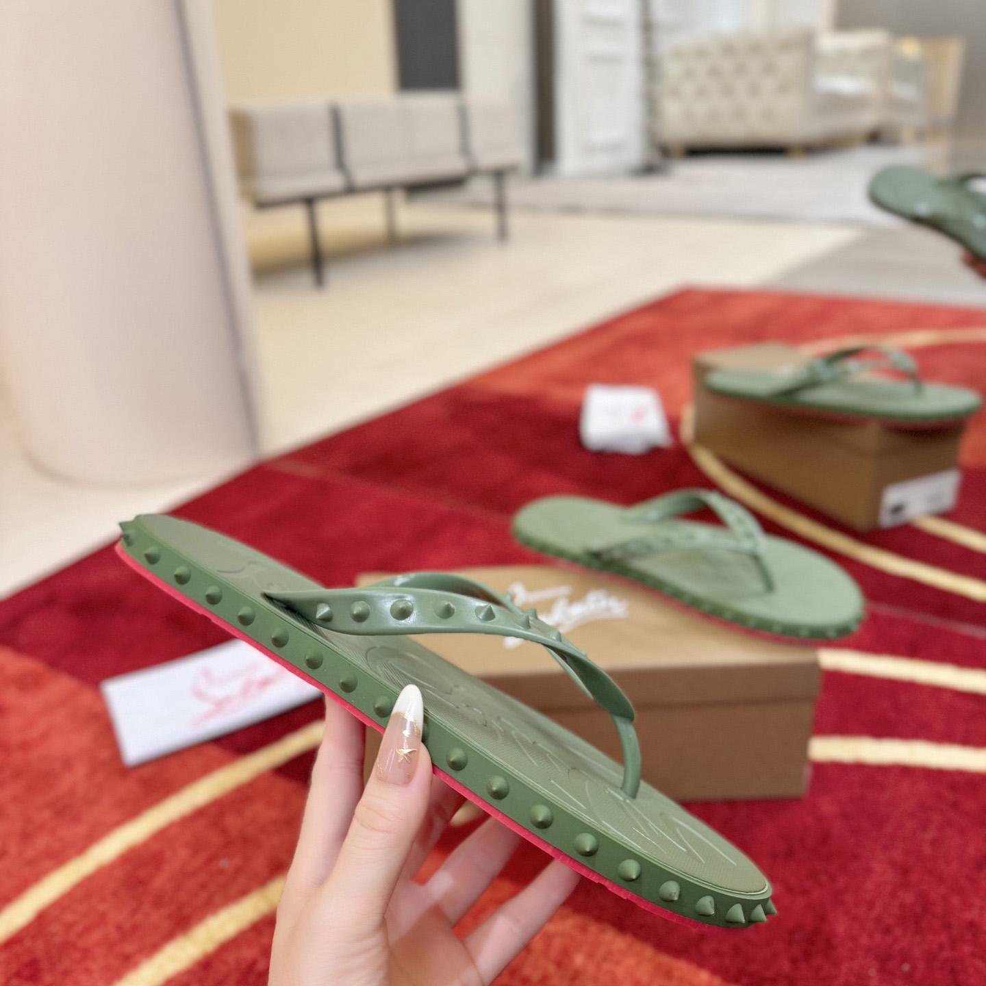 Christian Louboutin Super Loubi Flip Flops - DesignerGu
