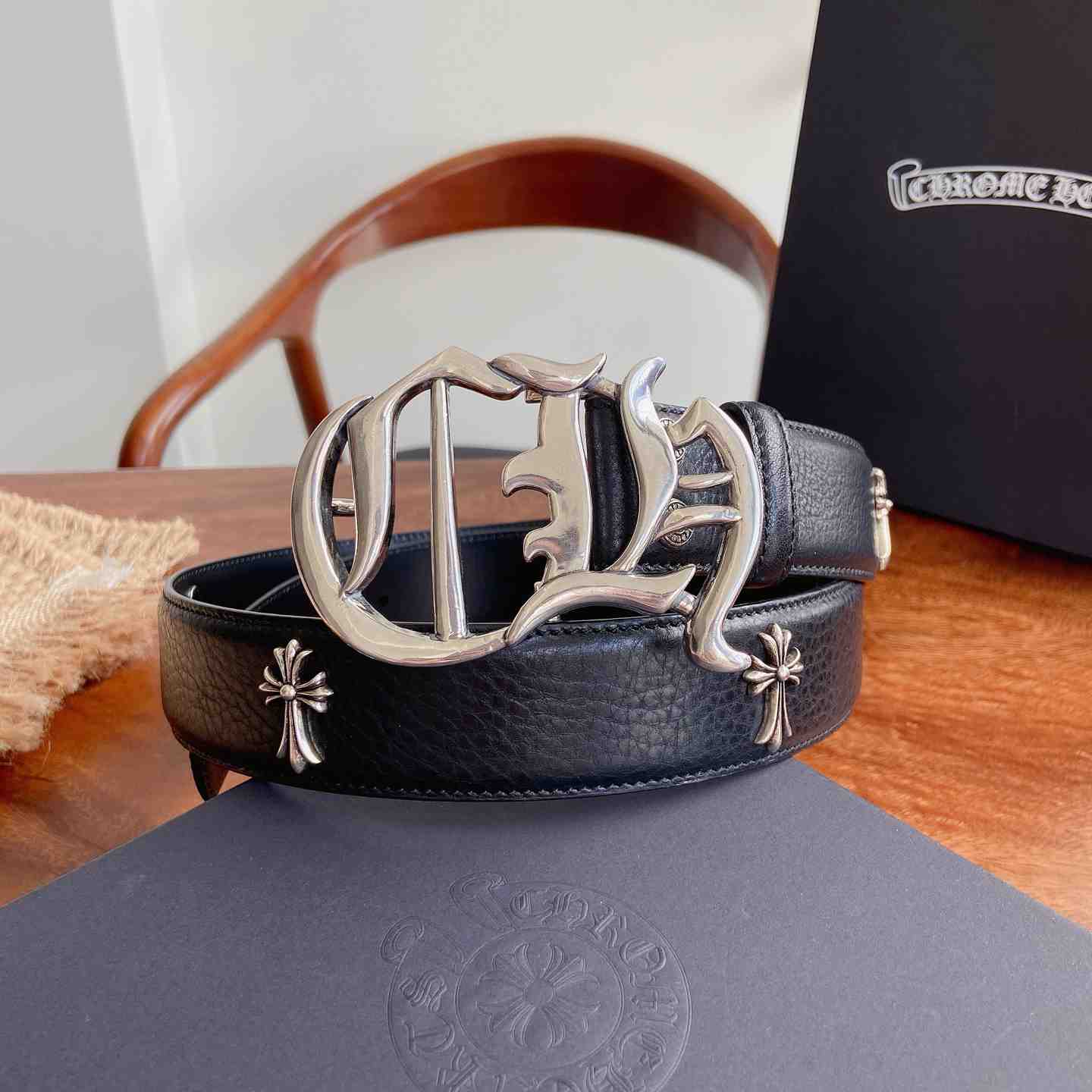 Chrome Hearts Leather Belt   - DesignerGu