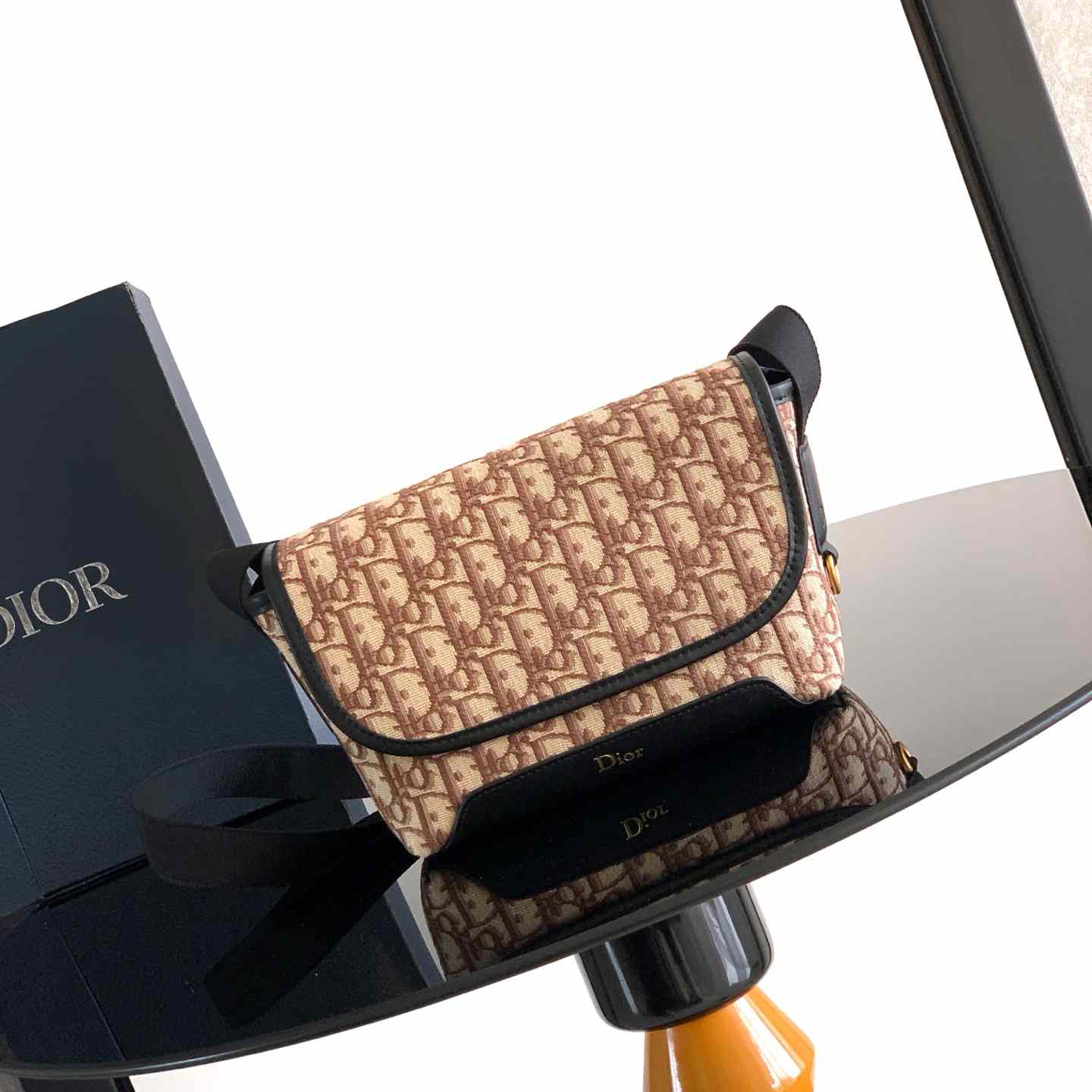 Dior Mini Dior Jett Messenger Bag With Flap - DesignerGu