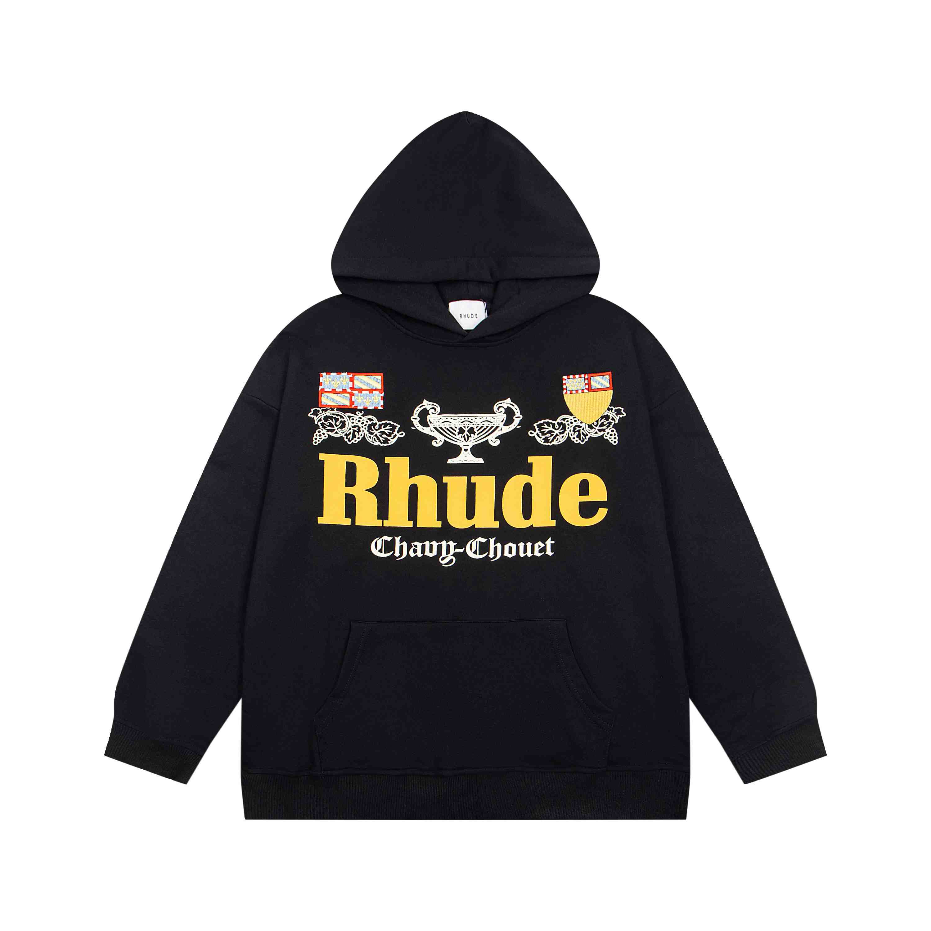 Rhude X Domaine Chavy-Chouet Patch Hoodie - DesignerGu