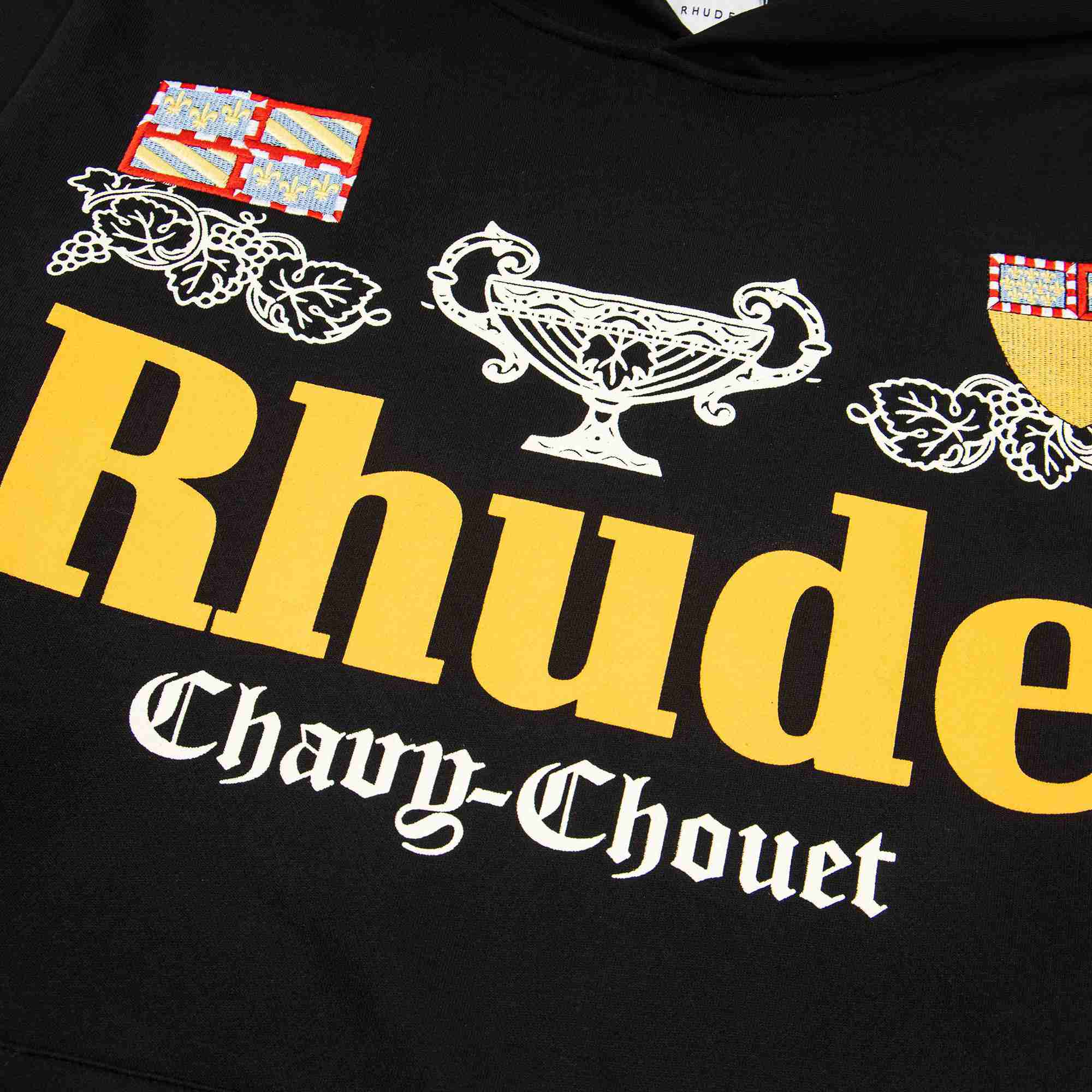 Rhude X Domaine Chavy-Chouet Patch Hoodie - DesignerGu