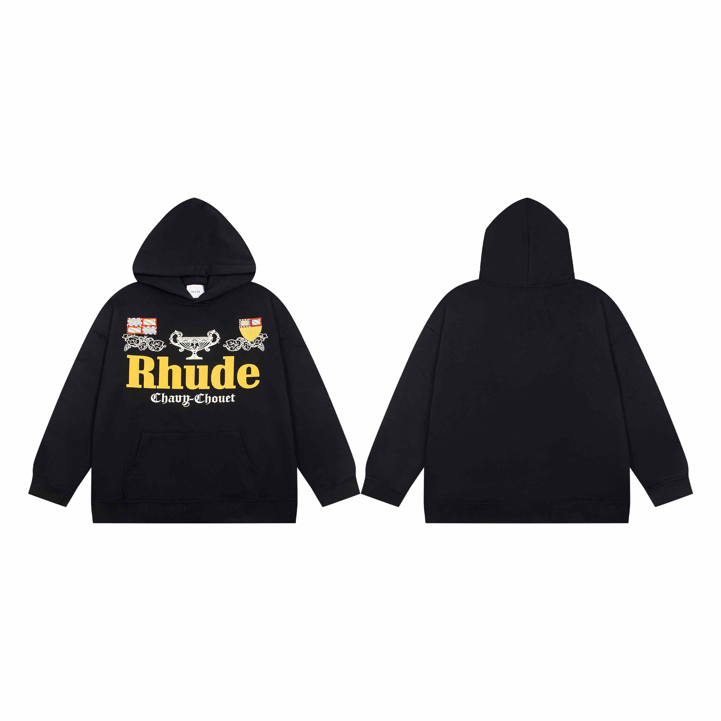 Rhude X Domaine Chavy-Chouet Patch Hoodie - DesignerGu