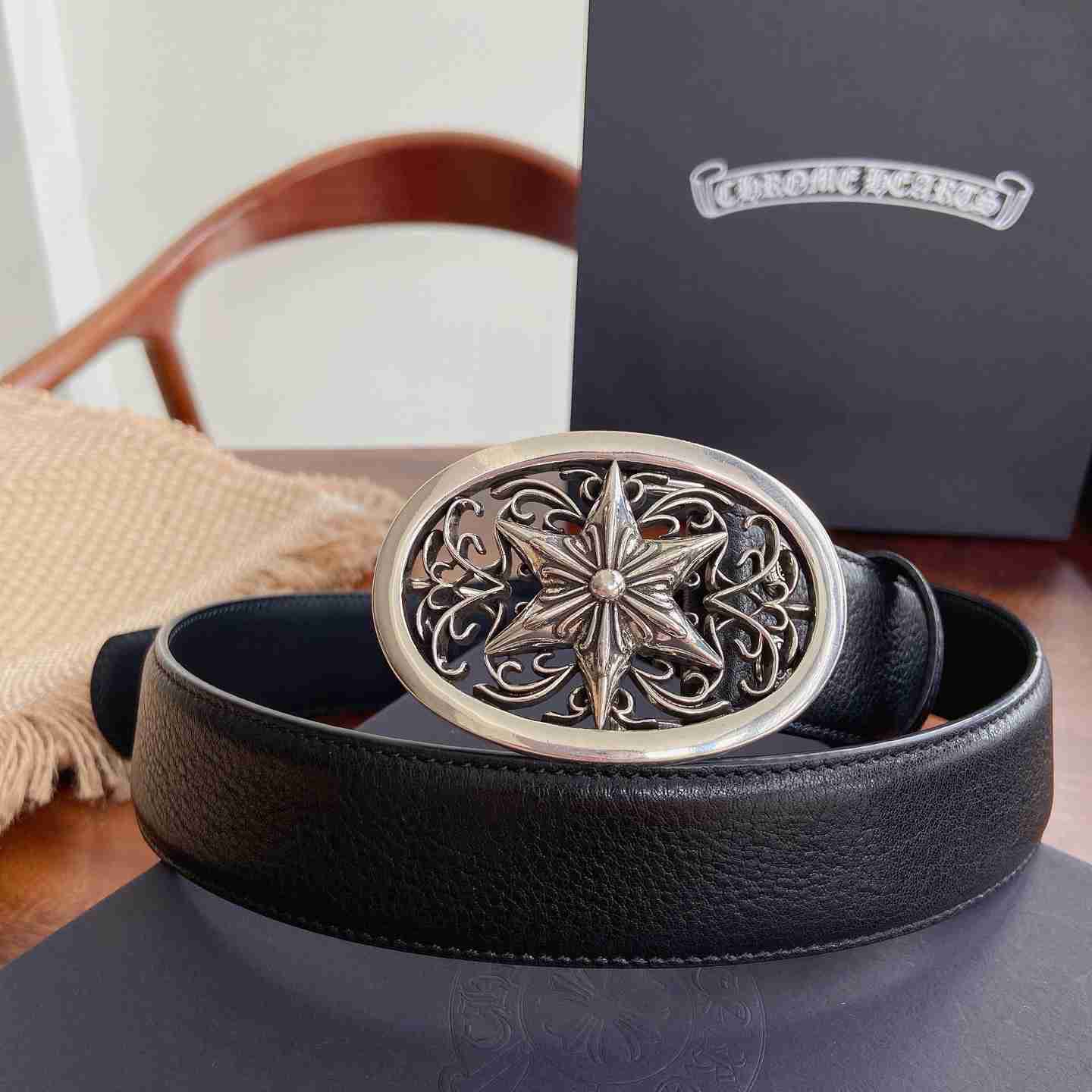 Chrome Hearts Leather Belt   - DesignerGu