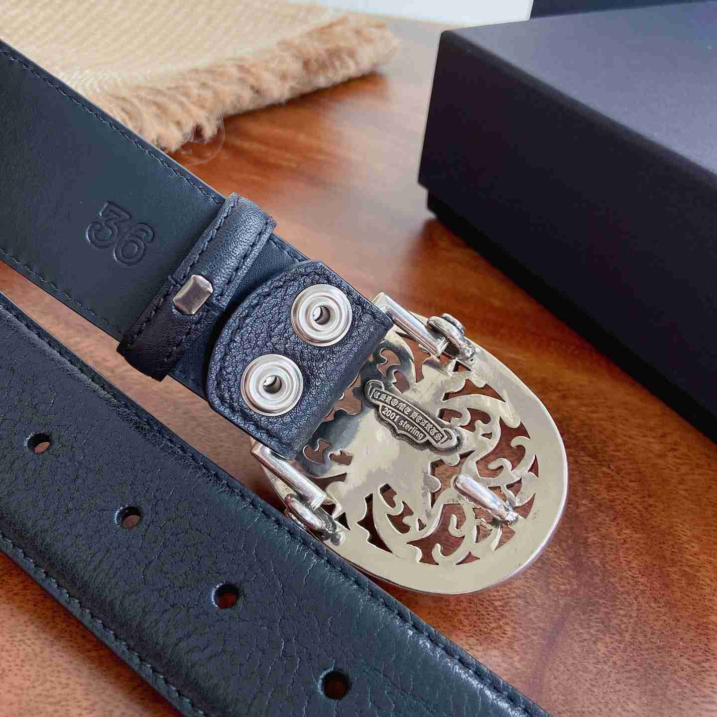Chrome Hearts Leather Belt   - DesignerGu
