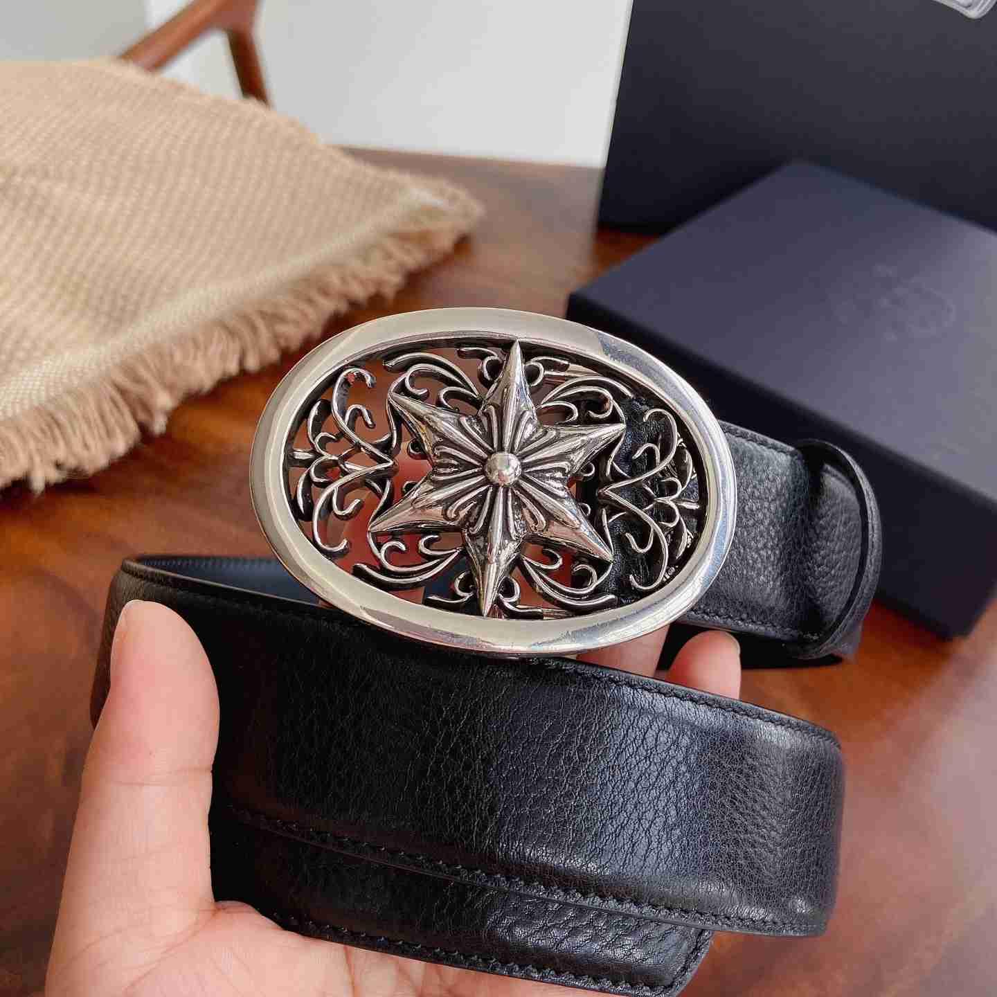 Chrome Hearts Leather Belt   - DesignerGu