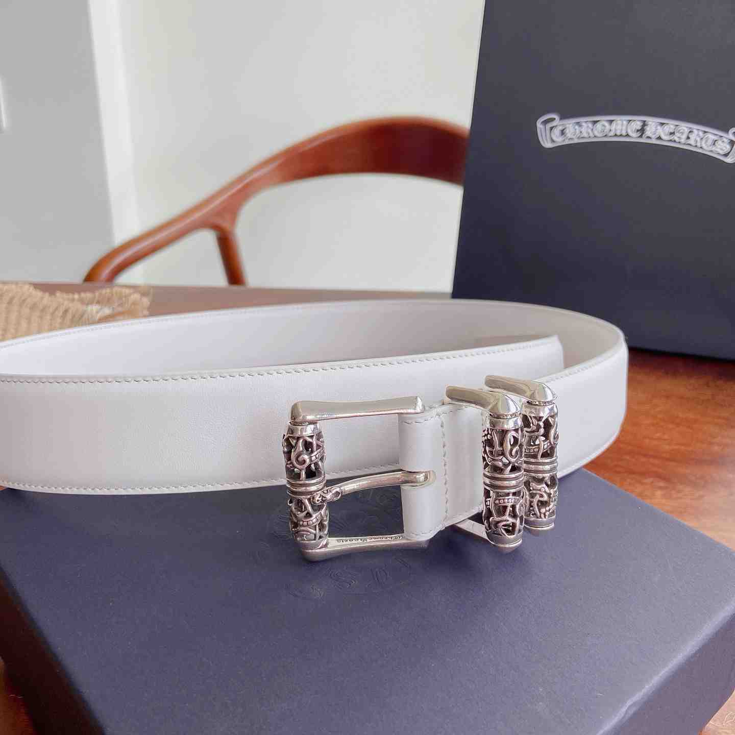 Chrome Hearts Leather Belt   - DesignerGu