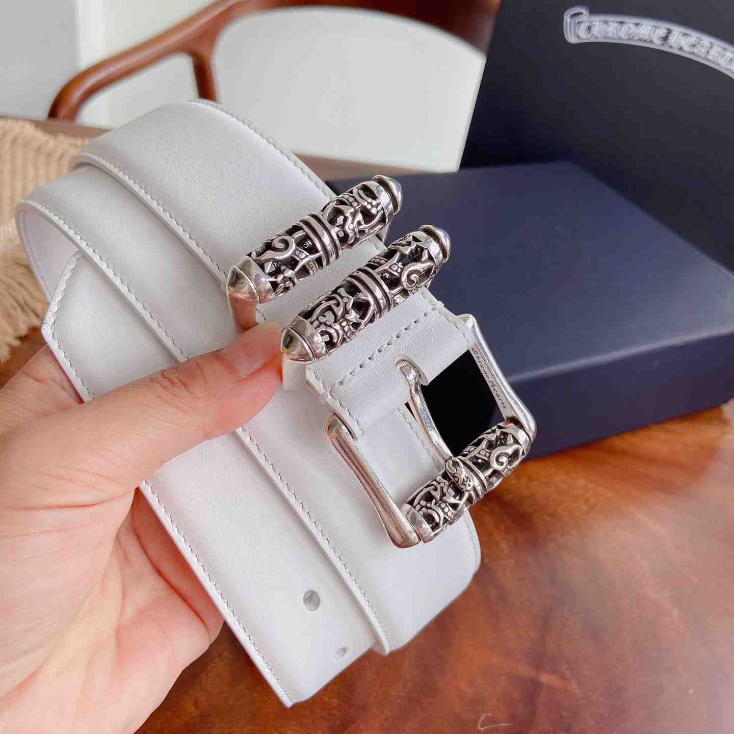 Chrome Hearts Leather Belt   - DesignerGu