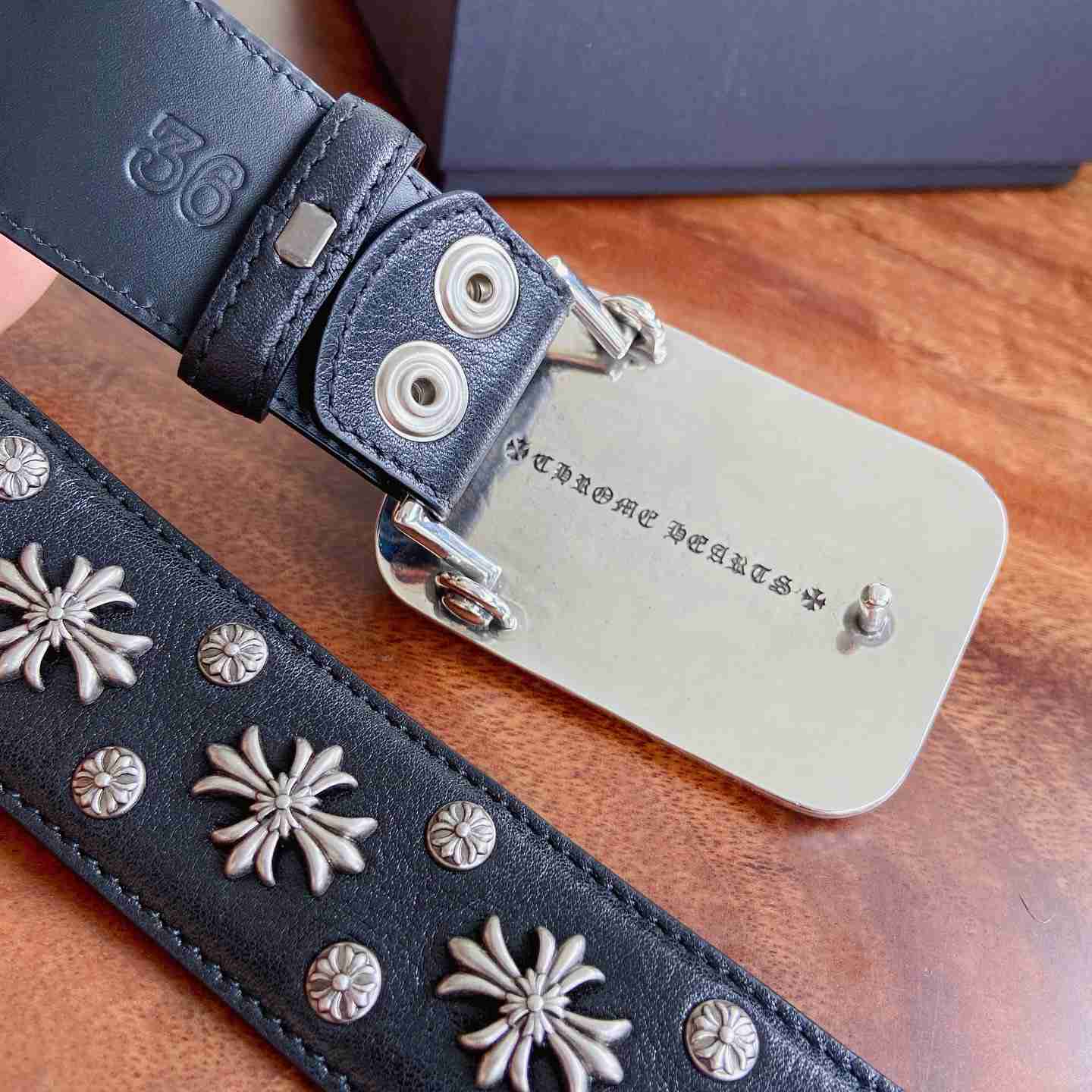 Chrome Hearts Leather Belt   - DesignerGu
