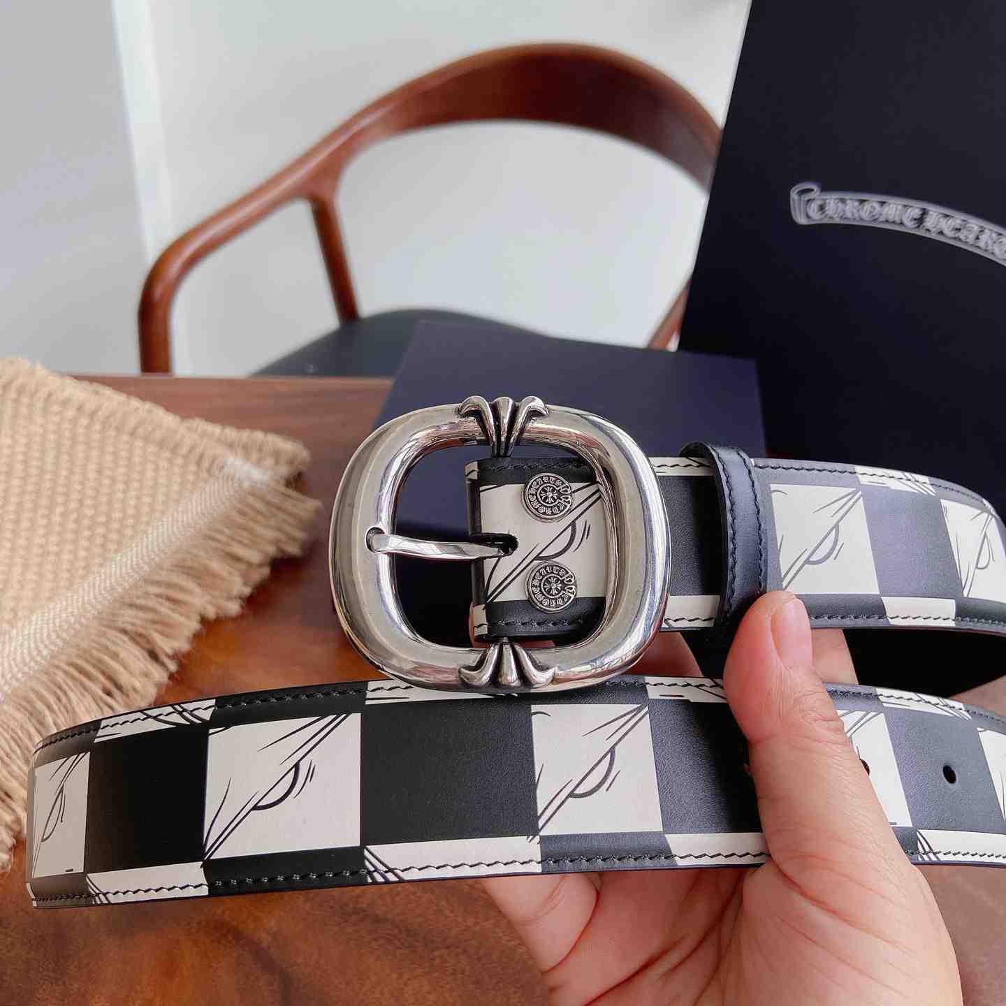 Chrome Hearts Leather Belt   - DesignerGu
