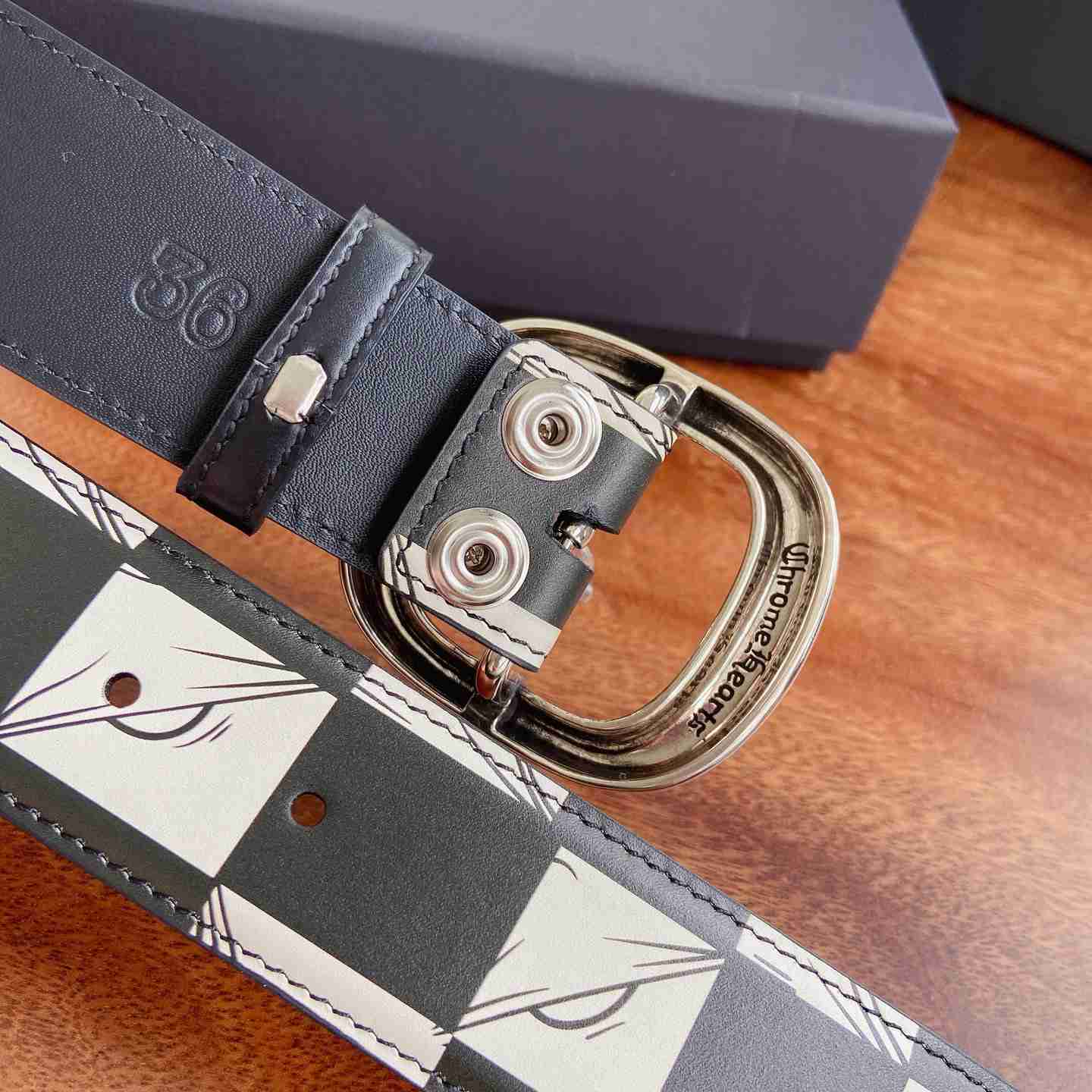 Chrome Hearts Leather Belt   - DesignerGu