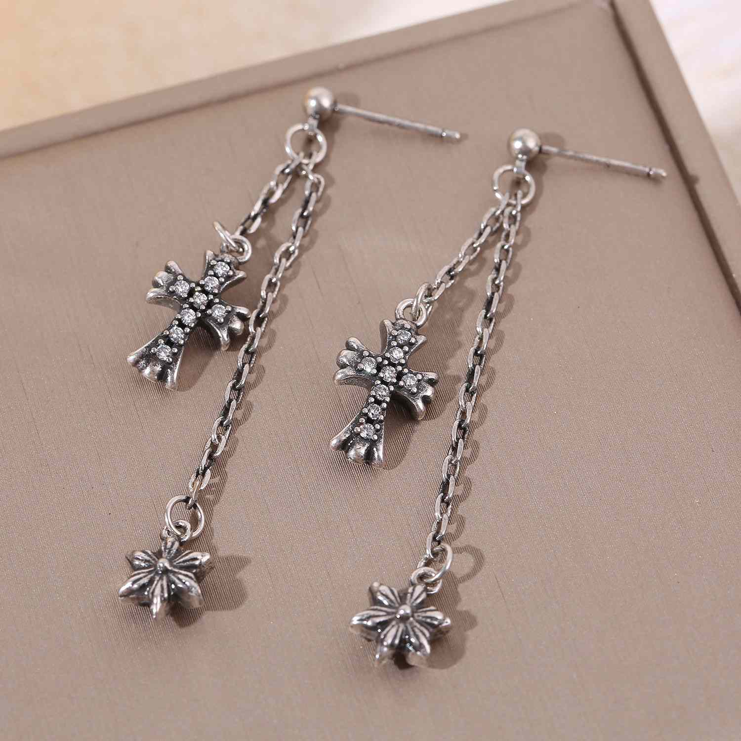 Chrome Heart Earrings - DesignerGu