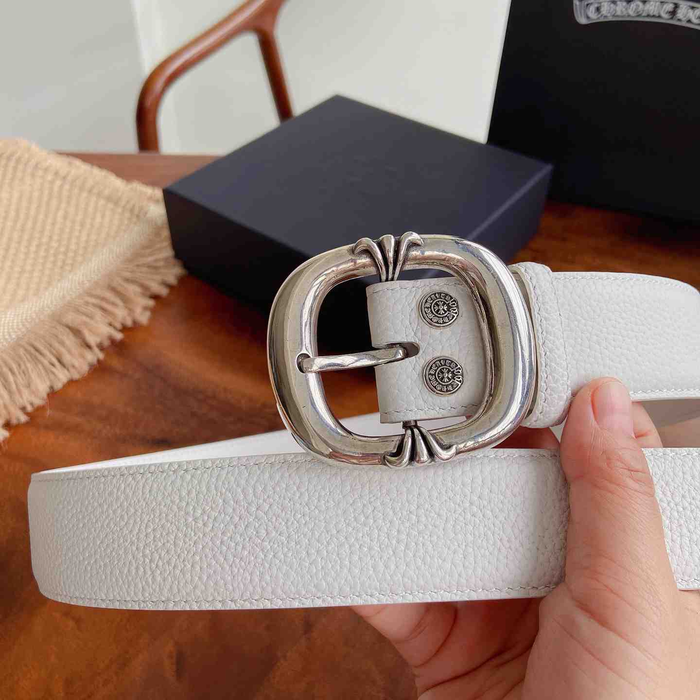 Chrome Hearts Leather Belt   - DesignerGu