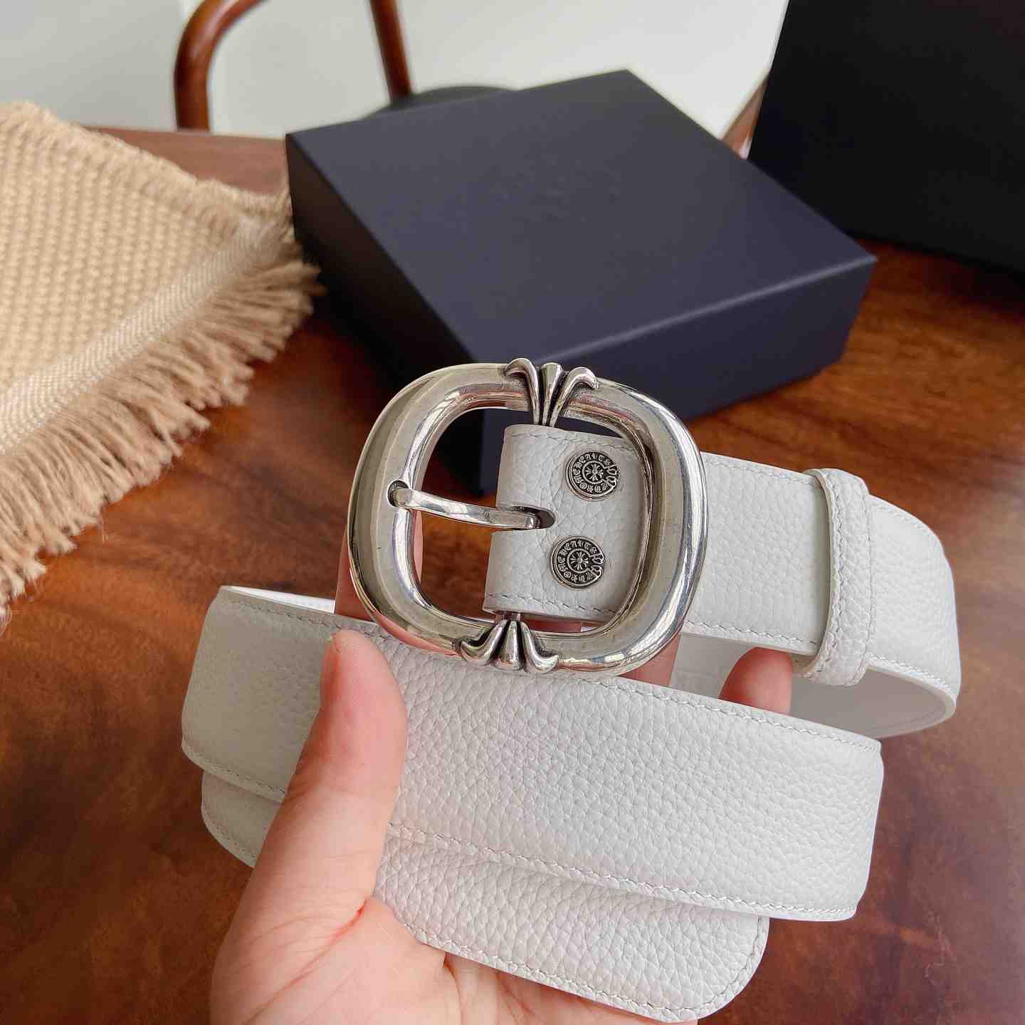 Chrome Hearts Leather Belt   - DesignerGu