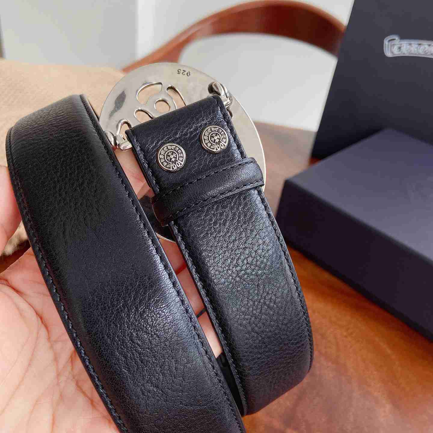 Chrome Hearts Leather Belt   - DesignerGu