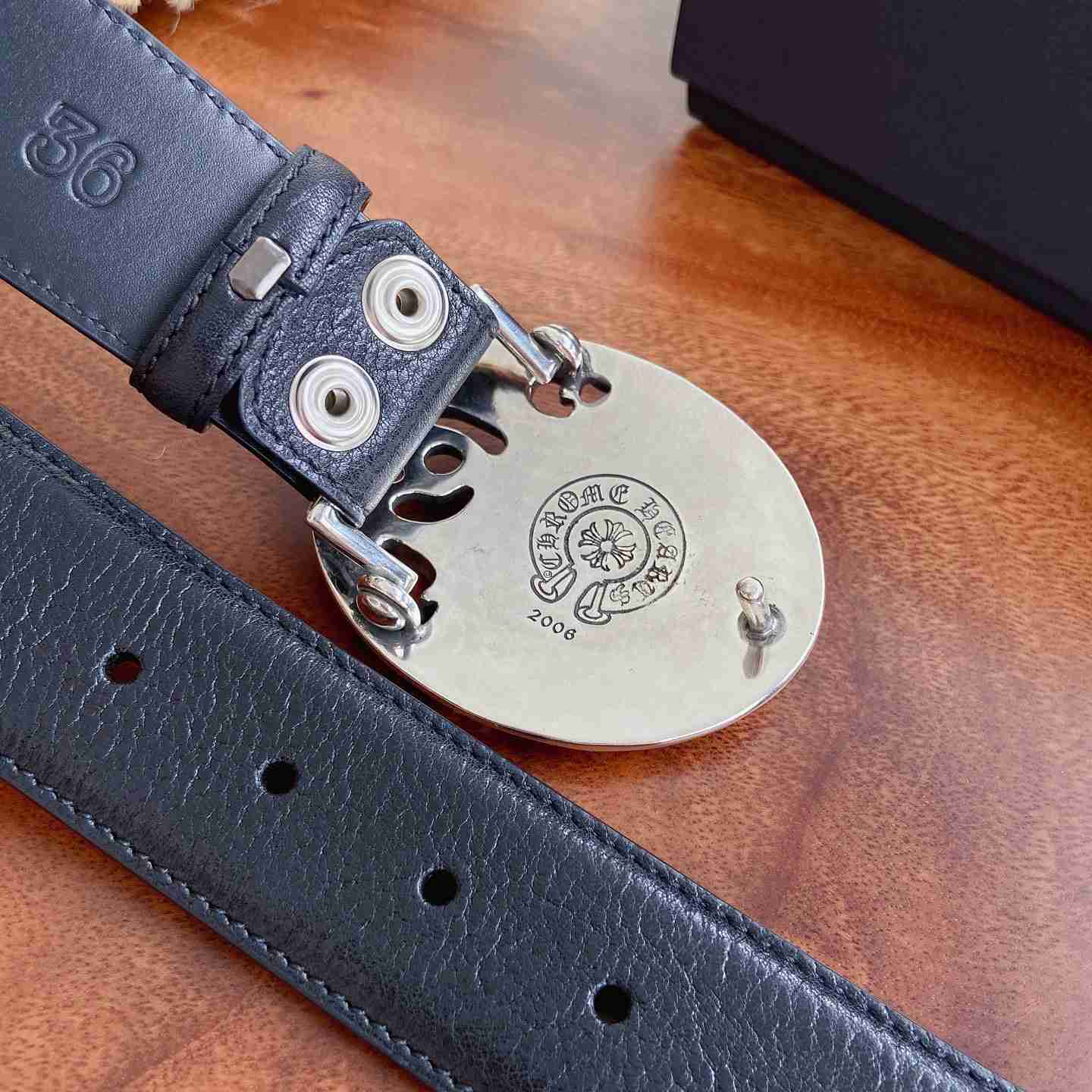Chrome Hearts Leather Belt   - DesignerGu