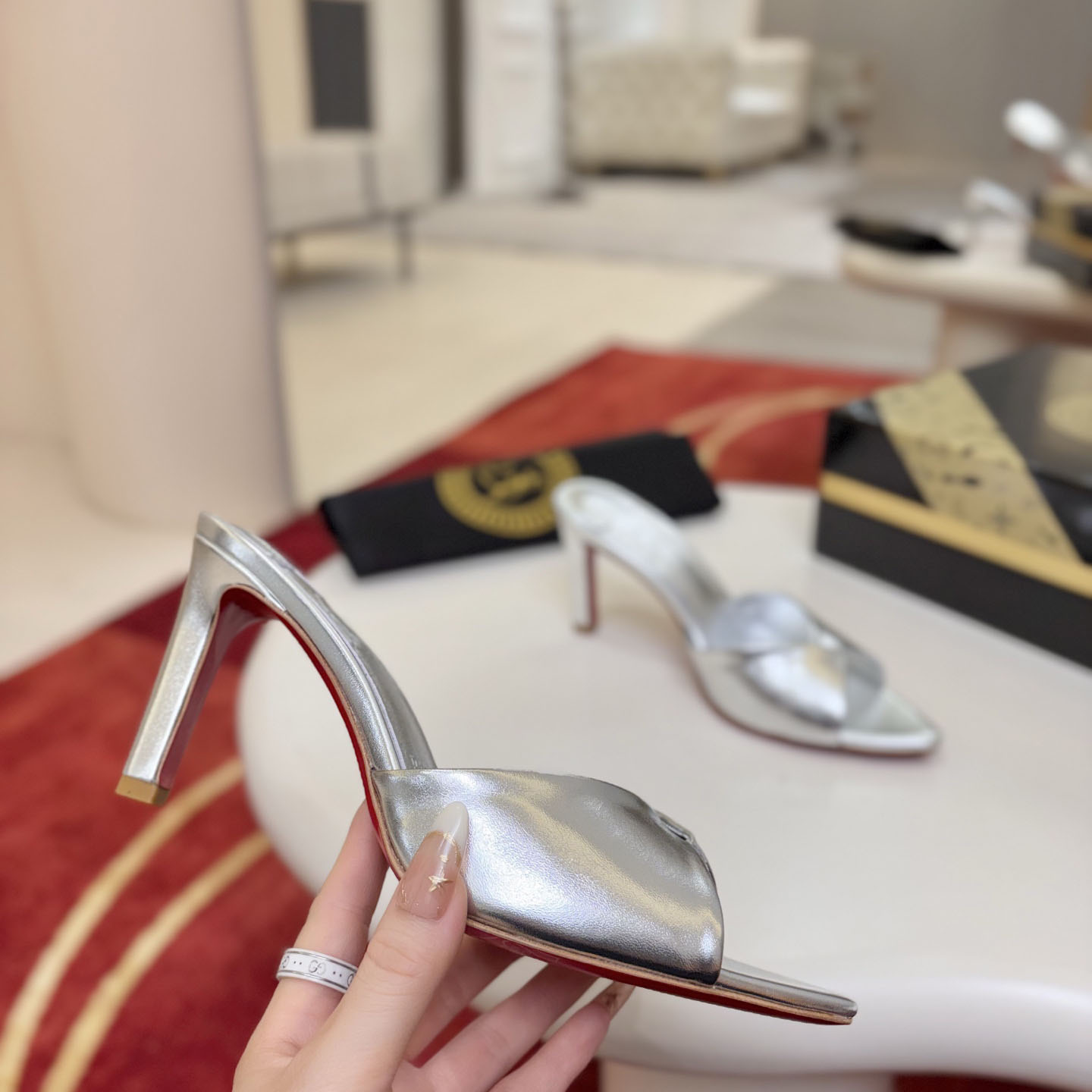 Christian Louboutin Fanny Slide 85 mm Mules - DesignerGu