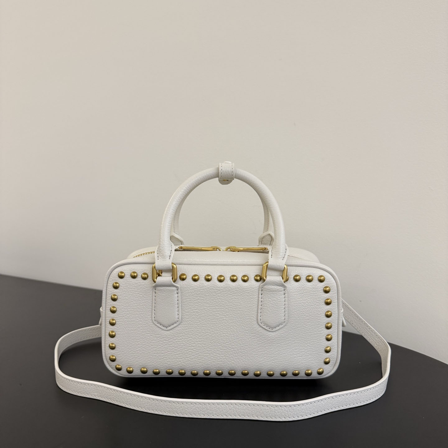 Miu Miu Arcadie Studded Leather Bag  - DesignerGu