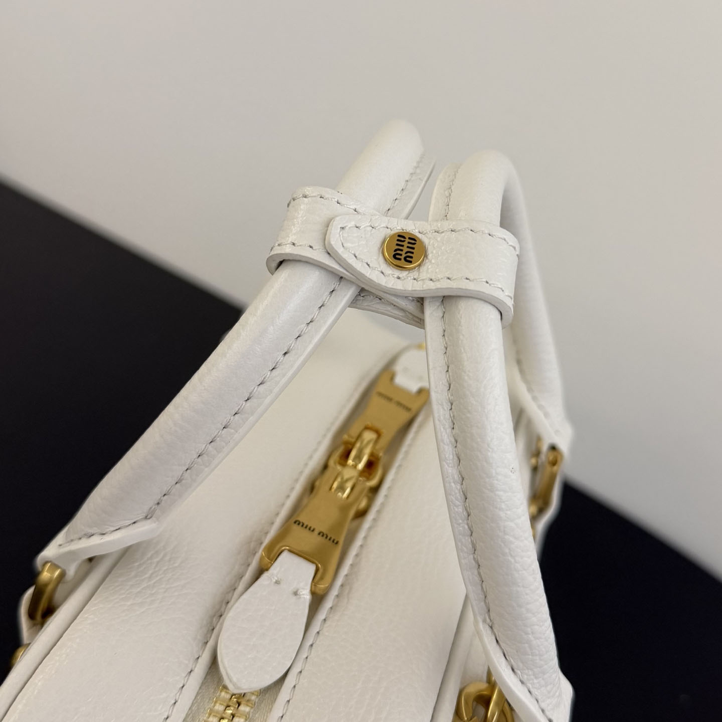 Miu Miu Arcadie Studded Leather Bag  - DesignerGu