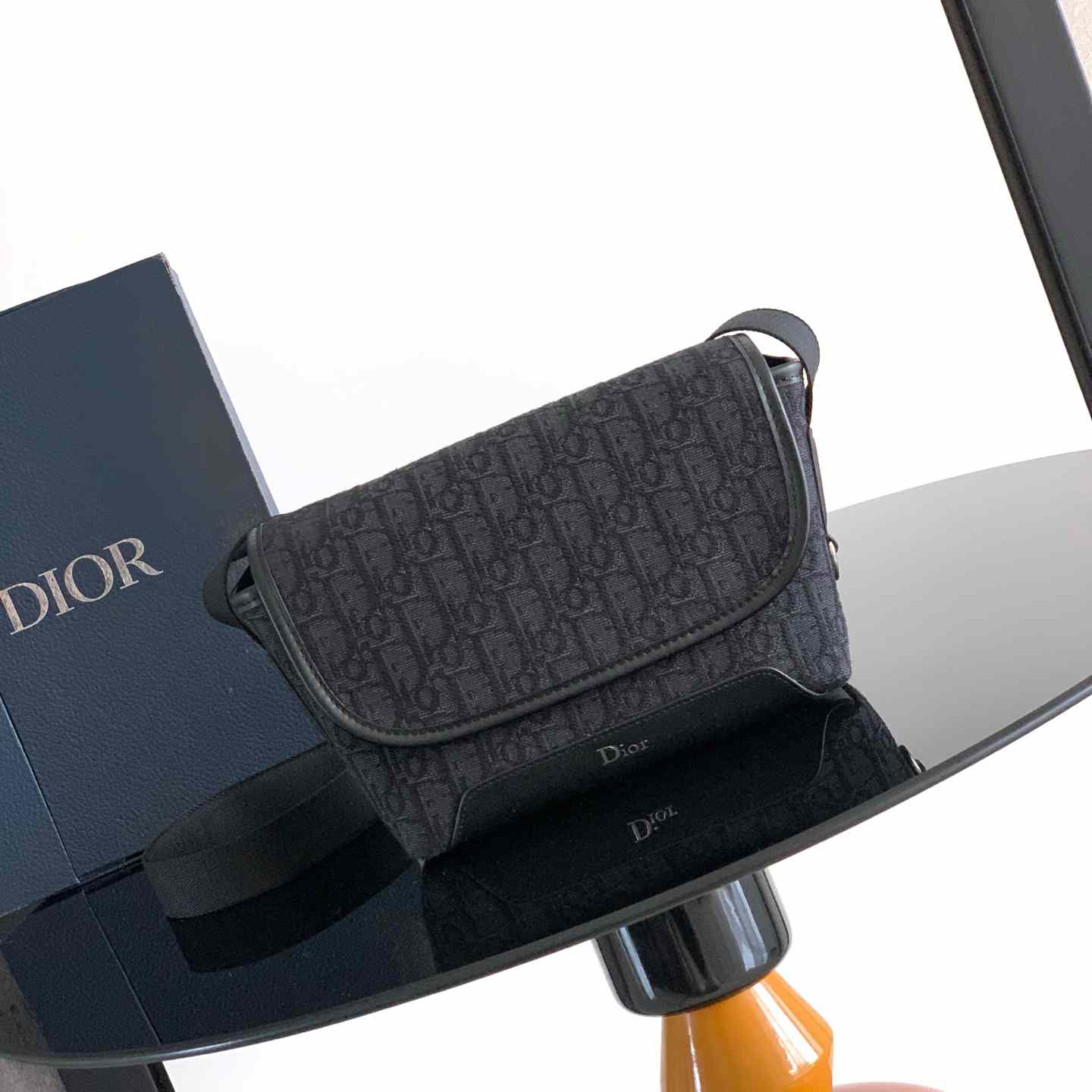Dior Mini Dior Jett Messenger Bag With Flap - DesignerGu
