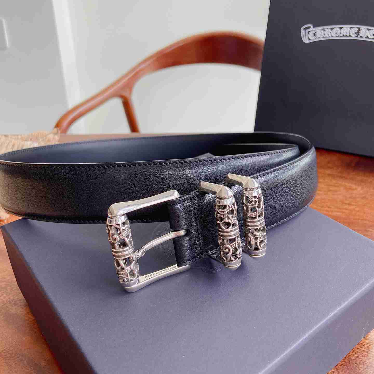 Chrome Hearts Leather Belt   - DesignerGu