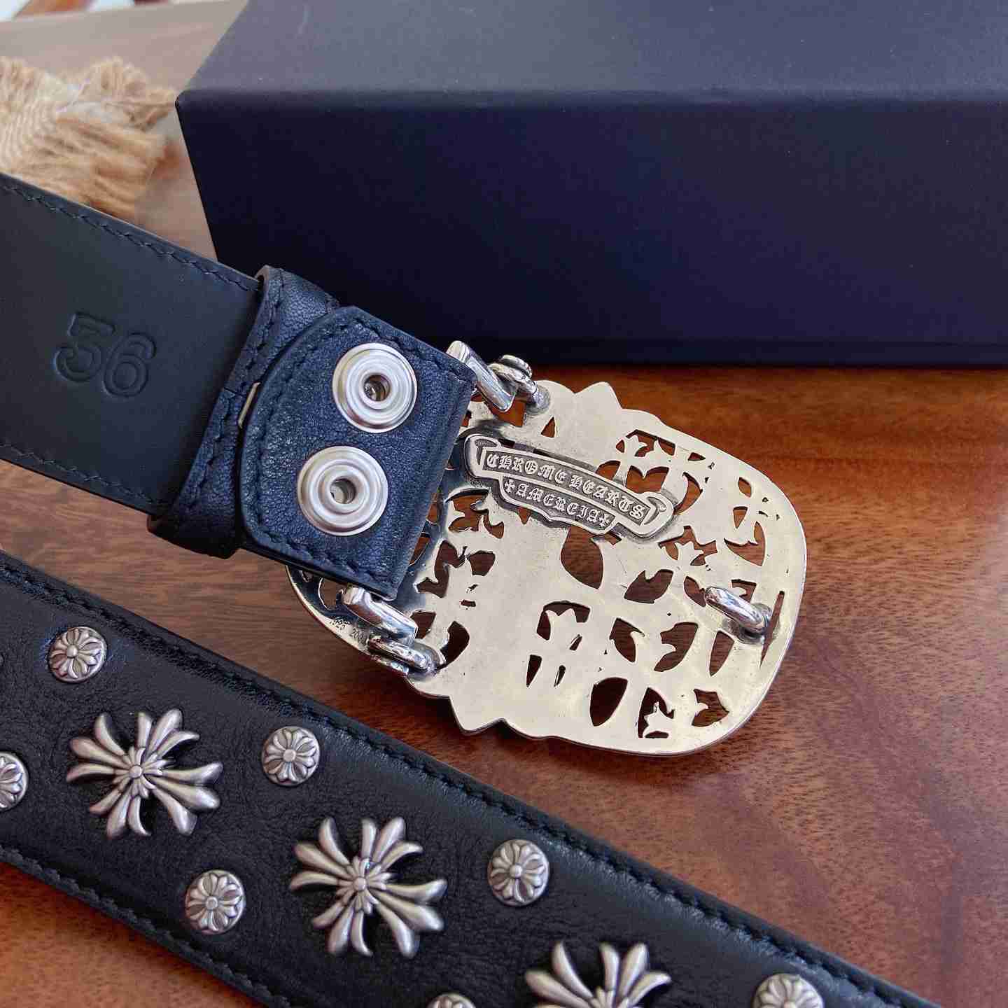 Chrome Hearts Leather Belt   - DesignerGu