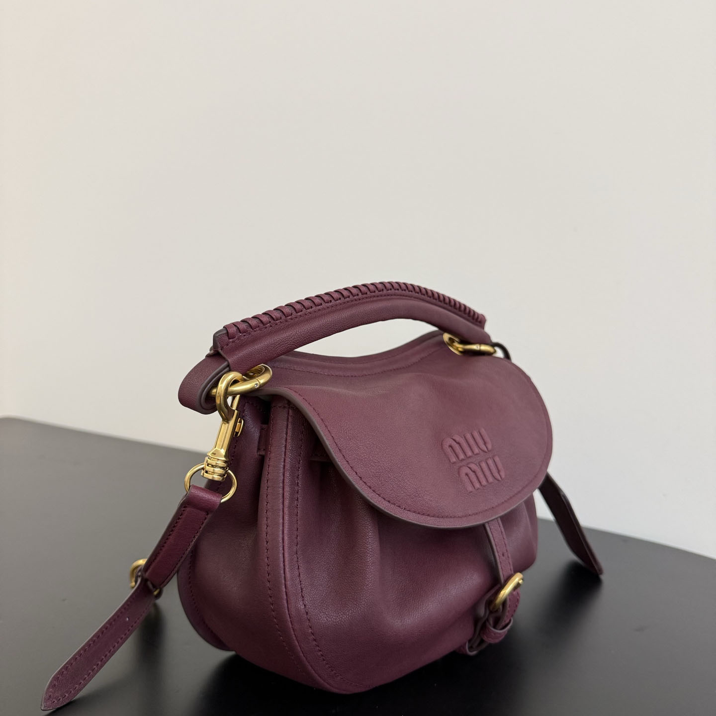 Miu Miu Rendez-Vous Nappa Leather Bag - DesignerGu