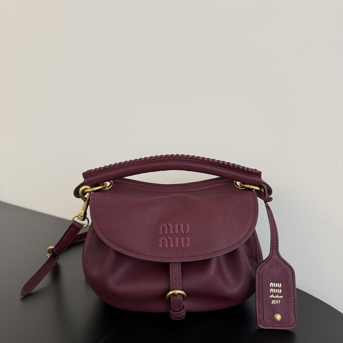 Miu Miu Rendez-Vous Nappa Leather Bag - DesignerGu