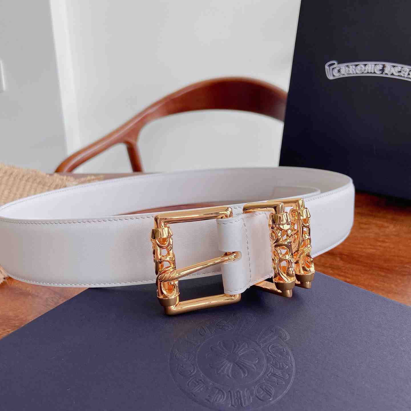 Chrome Hearts Leather Belt   - DesignerGu