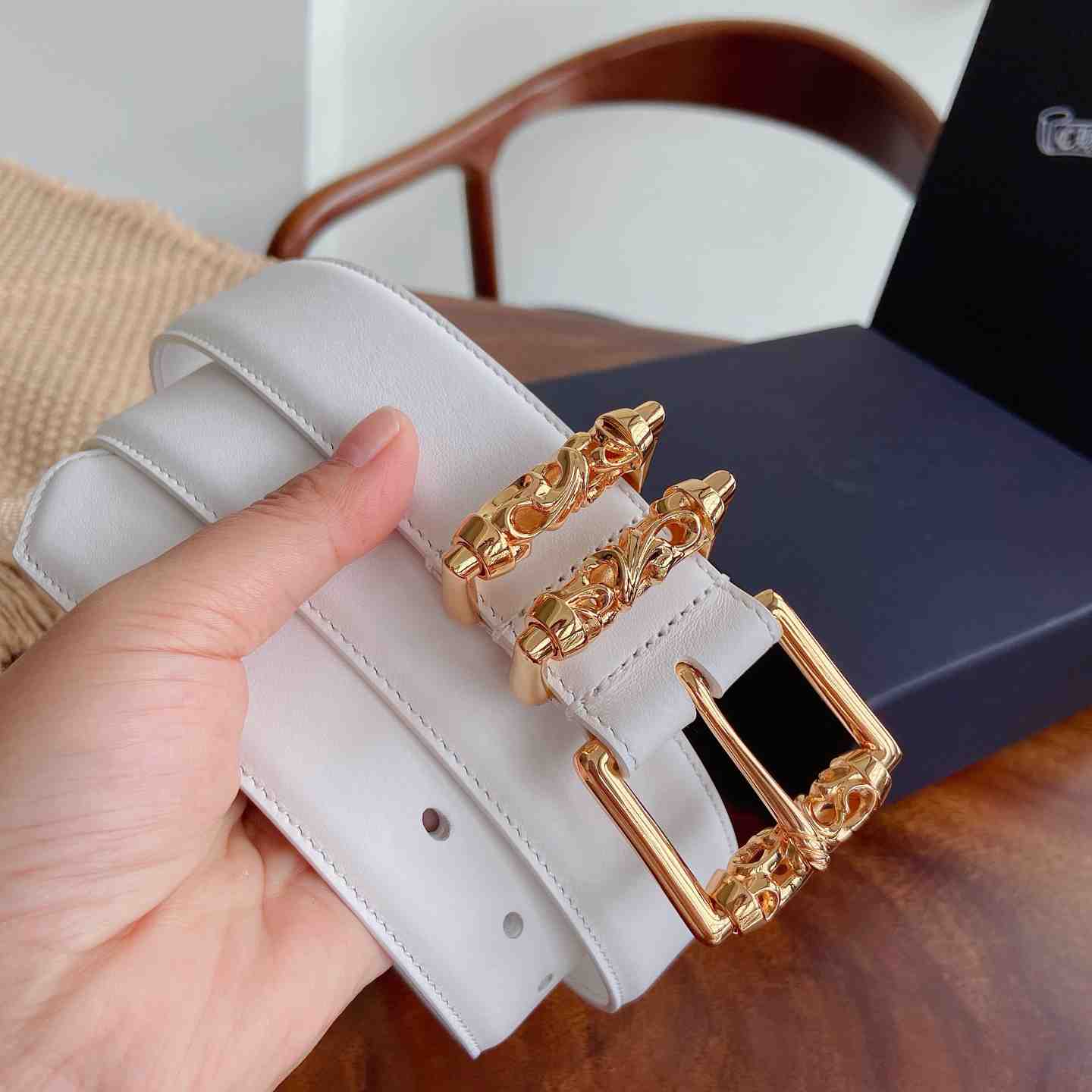 Chrome Hearts Leather Belt   - DesignerGu