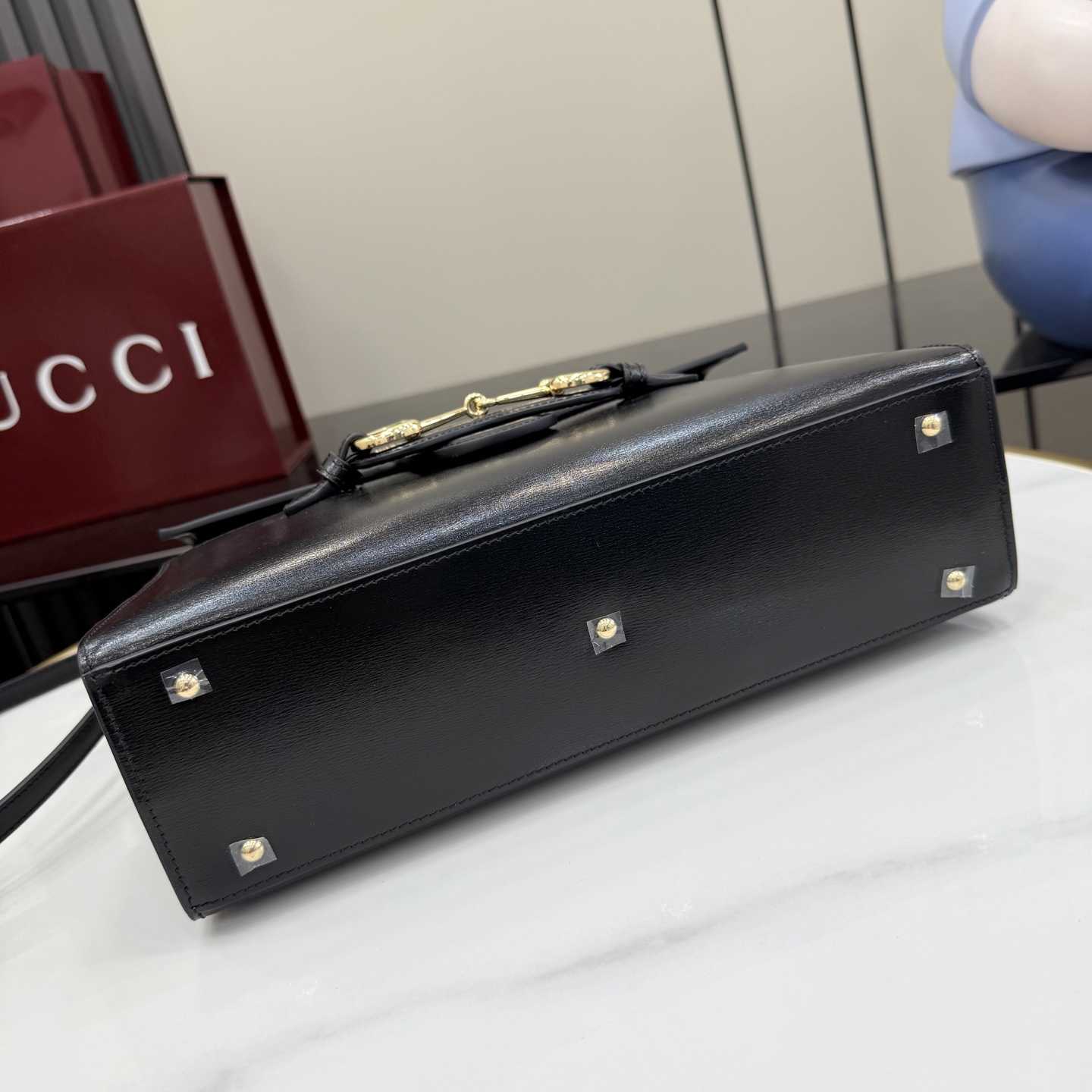 Gucci Horsebit Duomo Medium Top Handle Bag A006N6 - DesignerGu