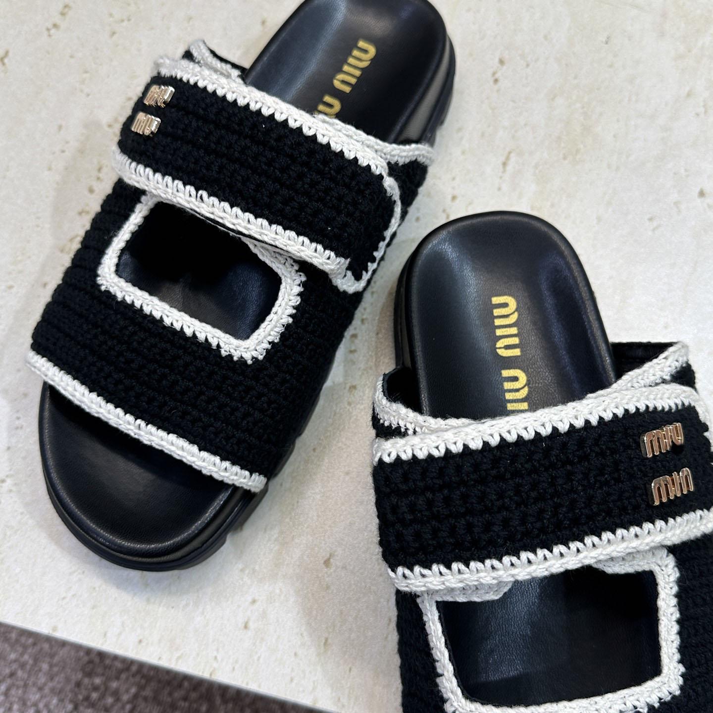 Miu Miu Crochet Sandals - DesignerGu
