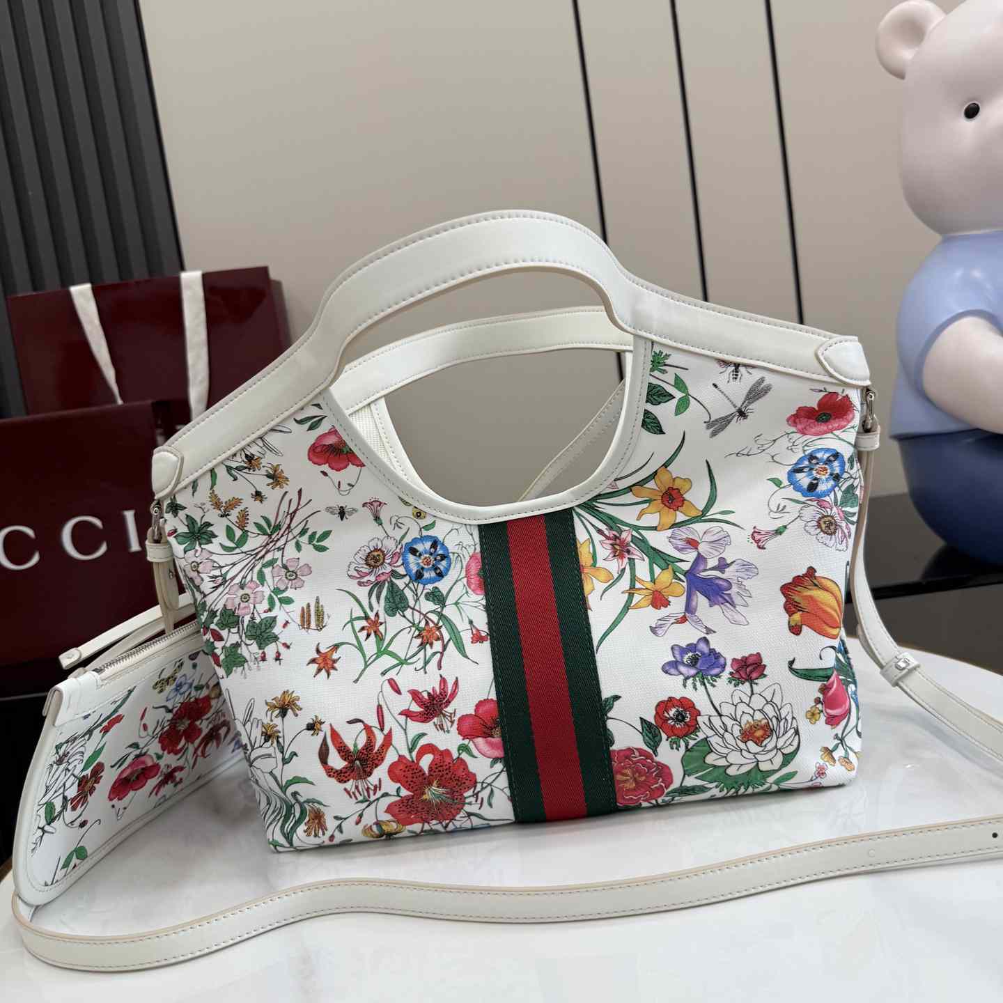Gucci Giglio Small Tote Bag 860845 - DesignerGu