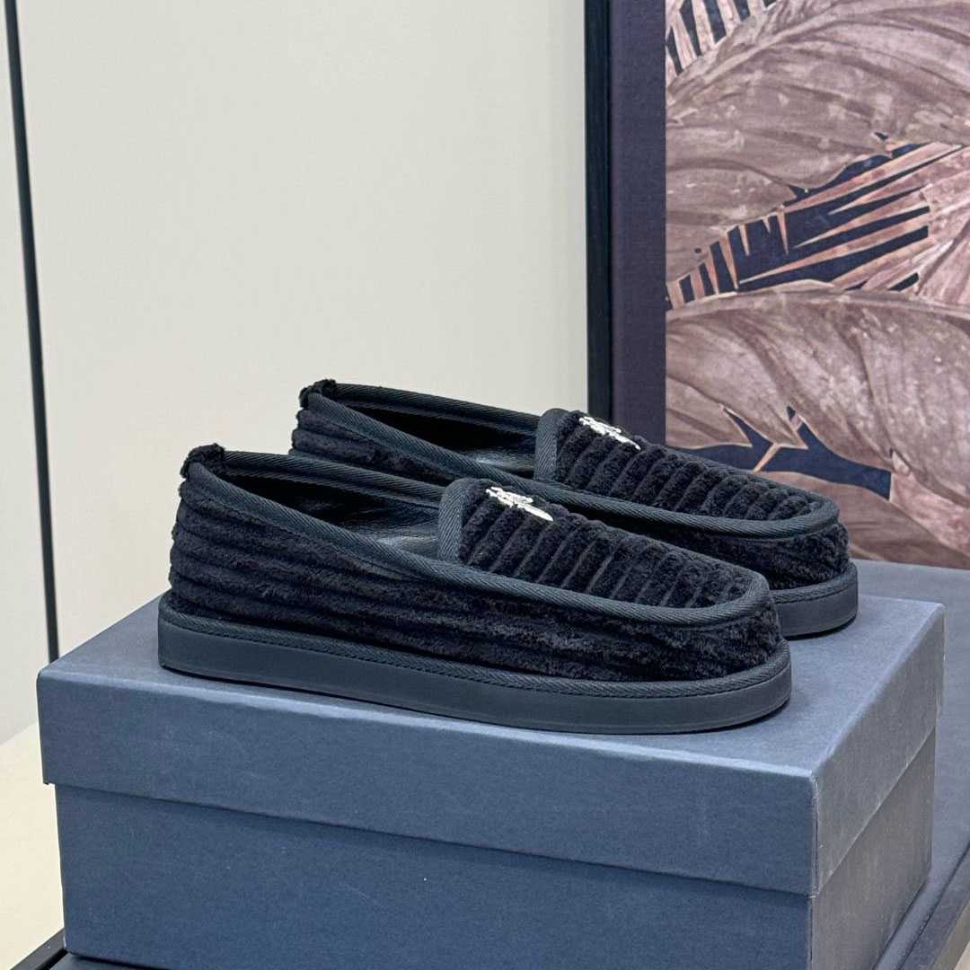 Chrome Hearts Corduroy Dagger Loafers  - DesignerGu
