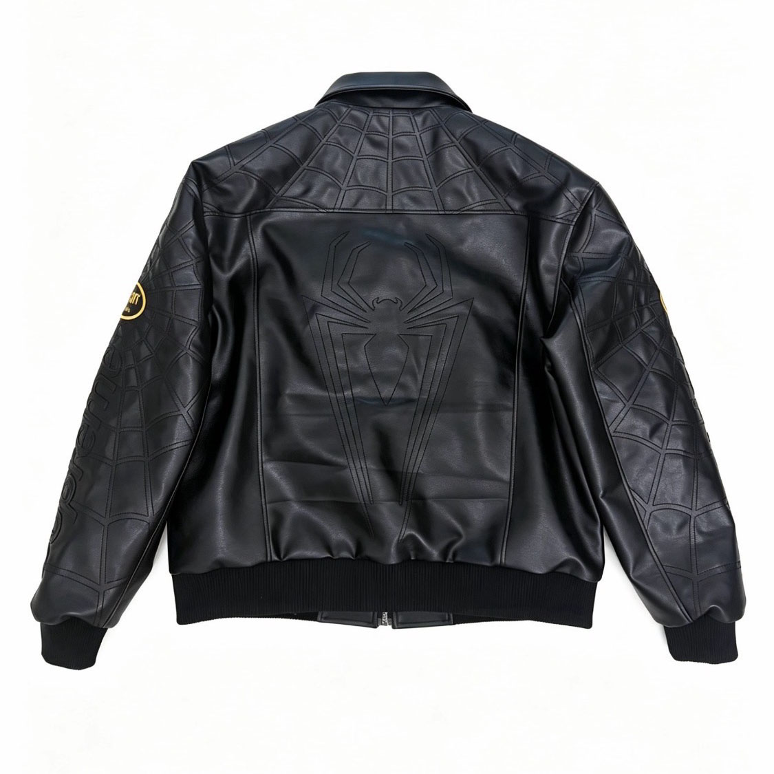 Supreme x Vanson Leathers Spider-Man Jacket 'Black' - DesignerGu