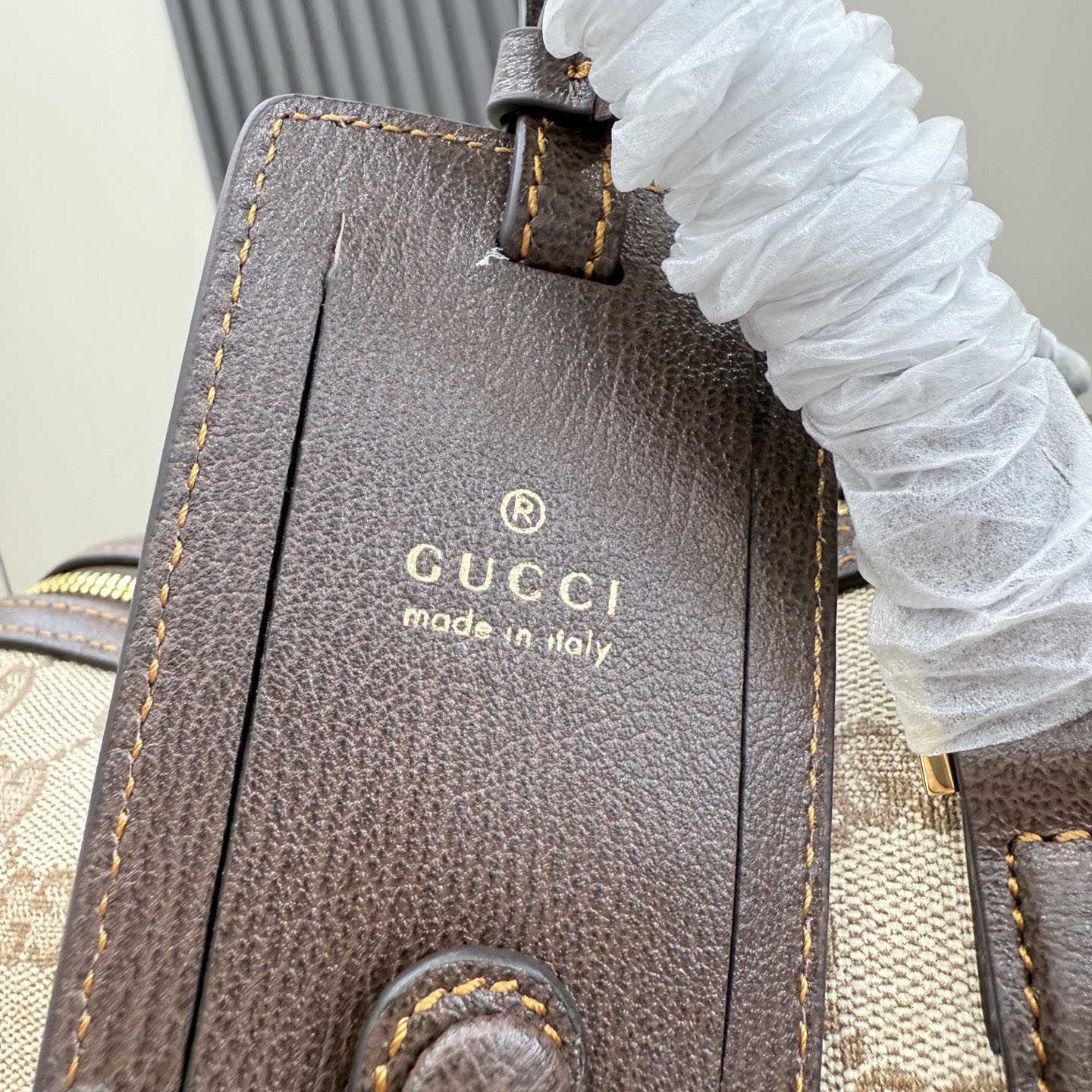 Gucci Medium GG Duffle Bag With Web 875059 - DesignerGu