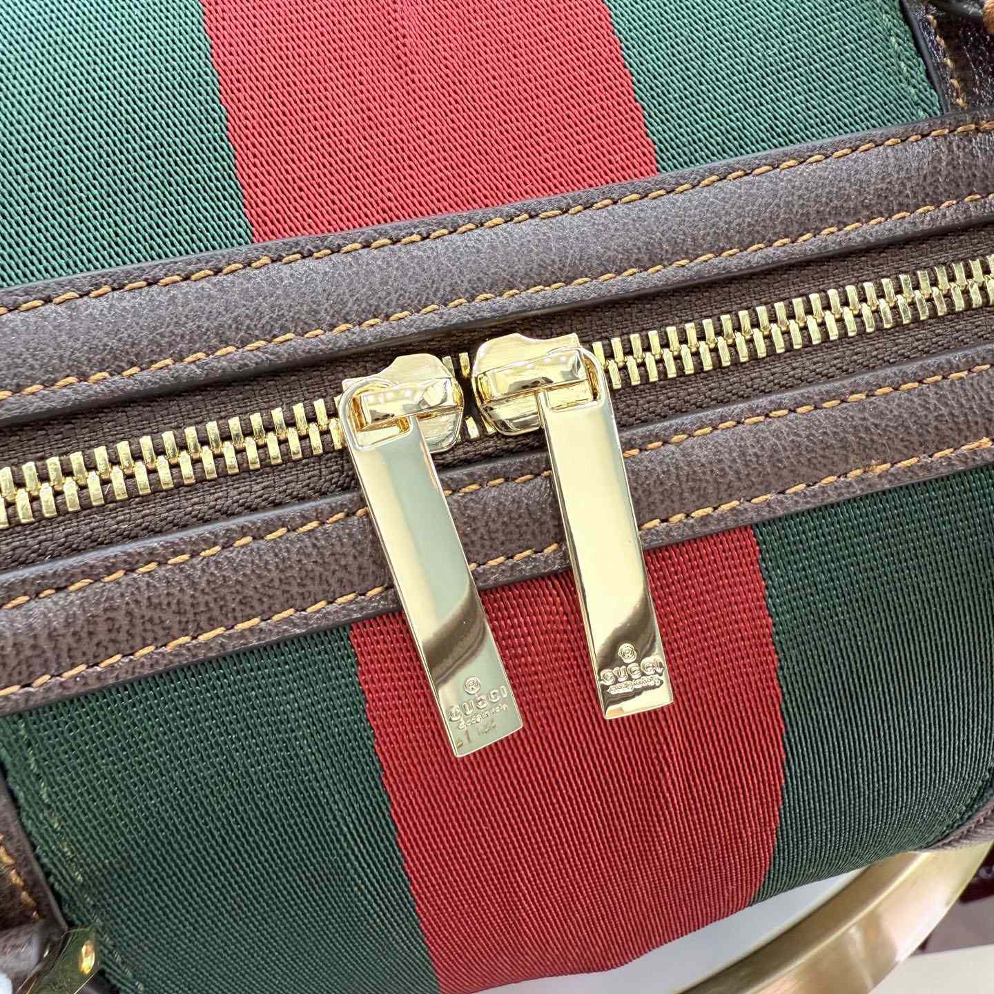 Gucci Medium GG Duffle Bag With Web 875059 - DesignerGu