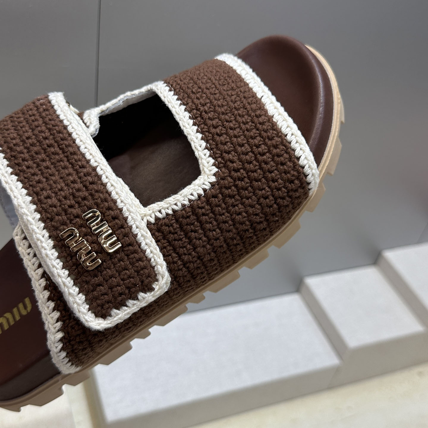 Miu Miu Crochet Sandals - DesignerGu