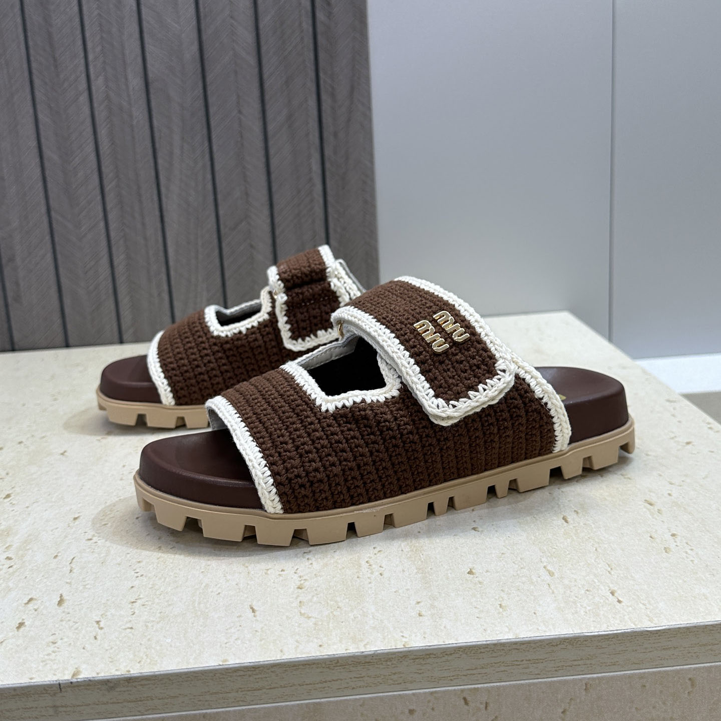 Miu Miu Crochet Sandals - DesignerGu