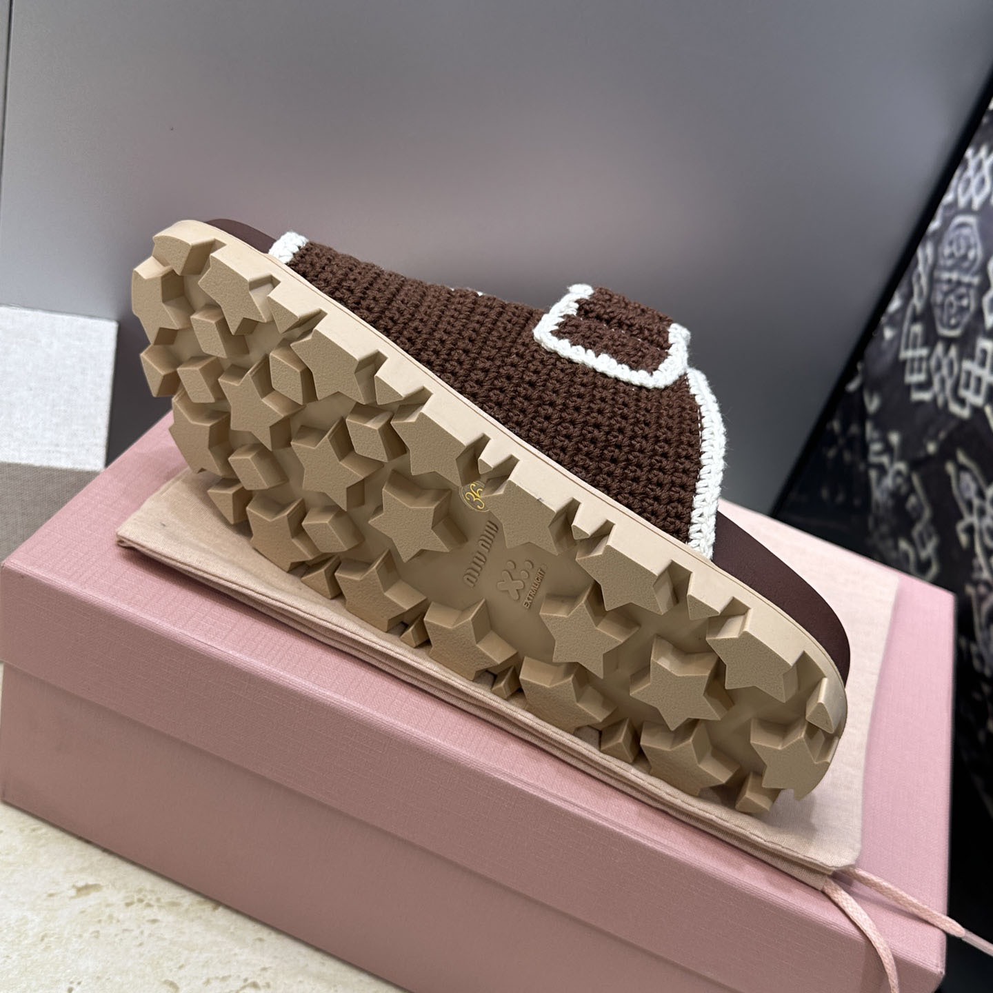 Miu Miu Crochet Sandals - DesignerGu