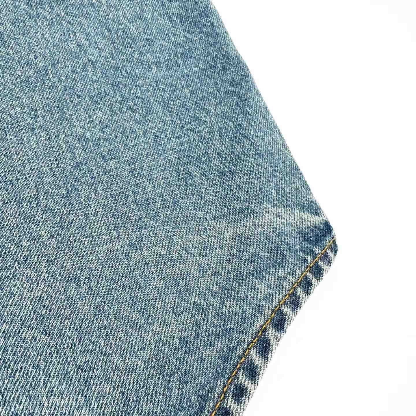 AMI Paris Blue Cotton Knitted Ami De Coeur Overshirt - DesignerGu